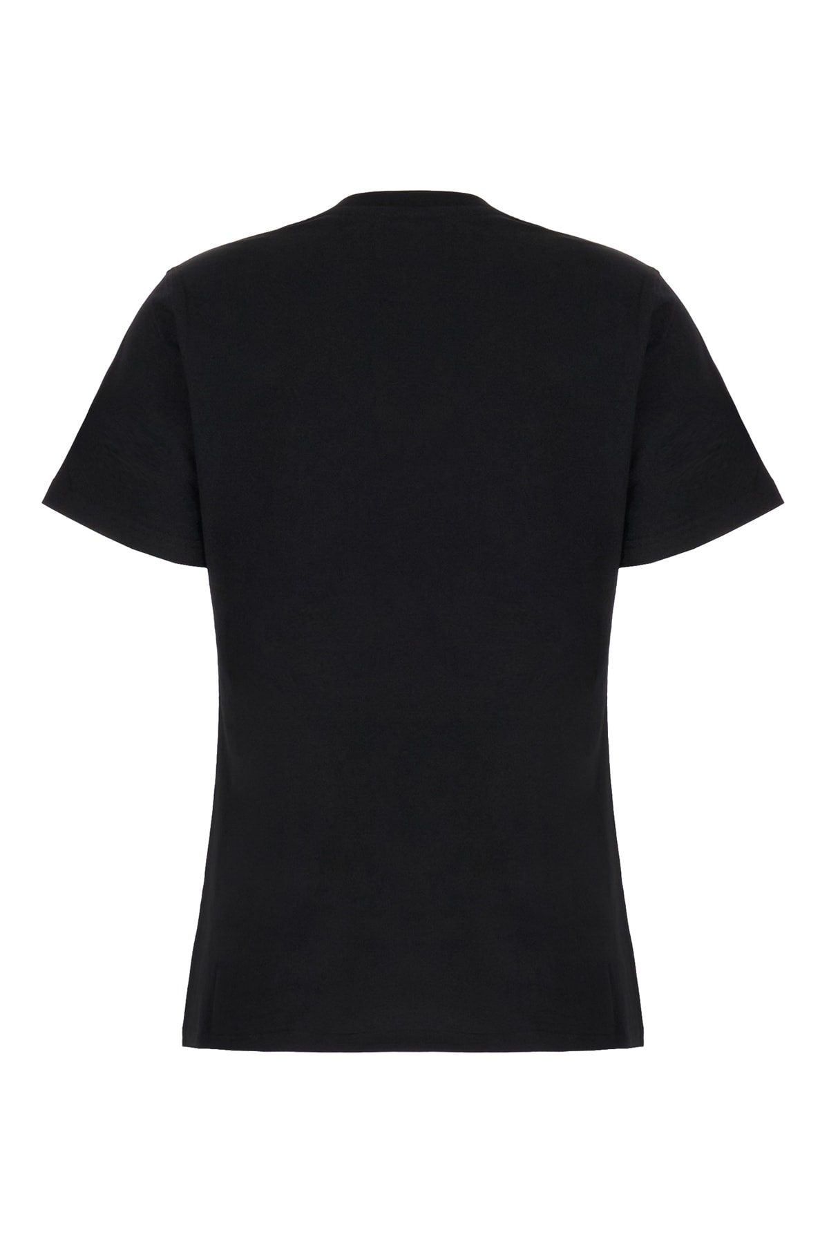 Shop Moschino Black Cotton T-shirt In Nero