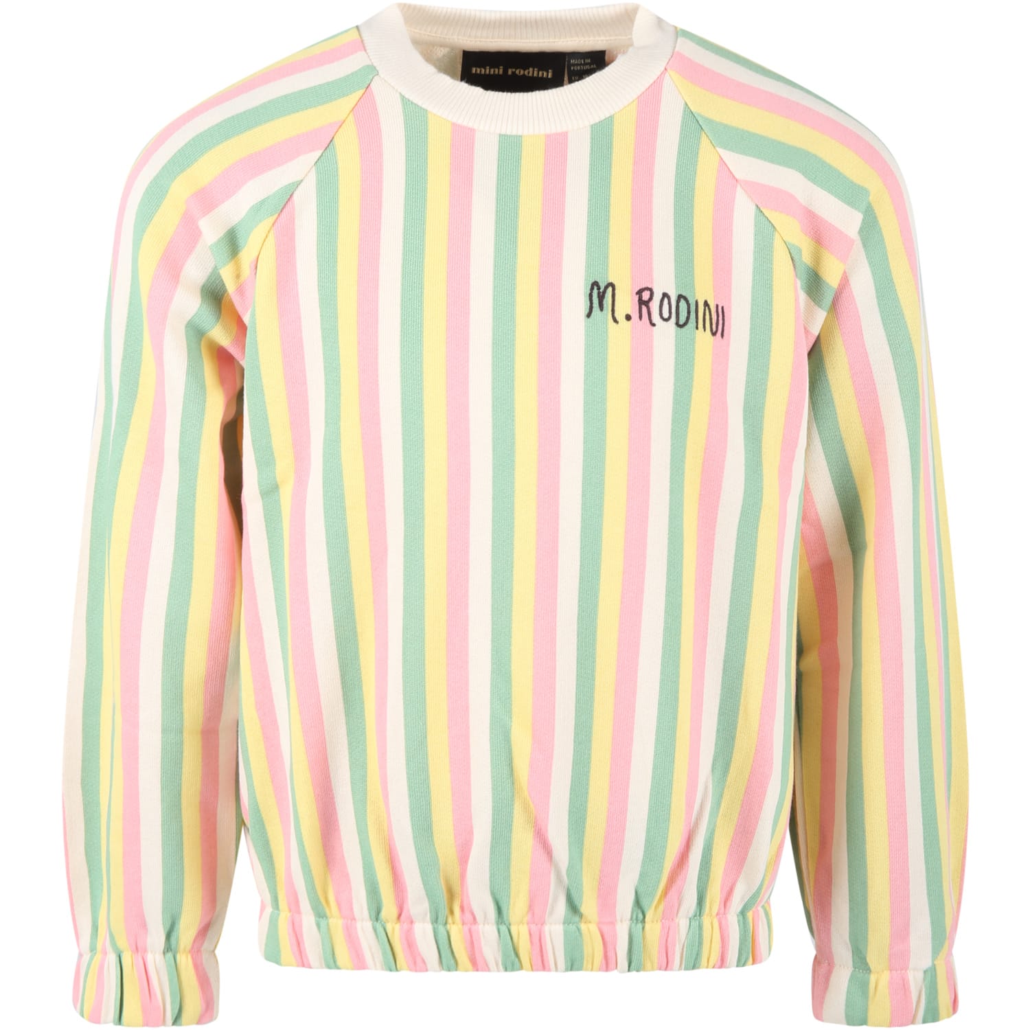 Mini Rodini Multicolor Sweatshirt For Kids With Black Logo