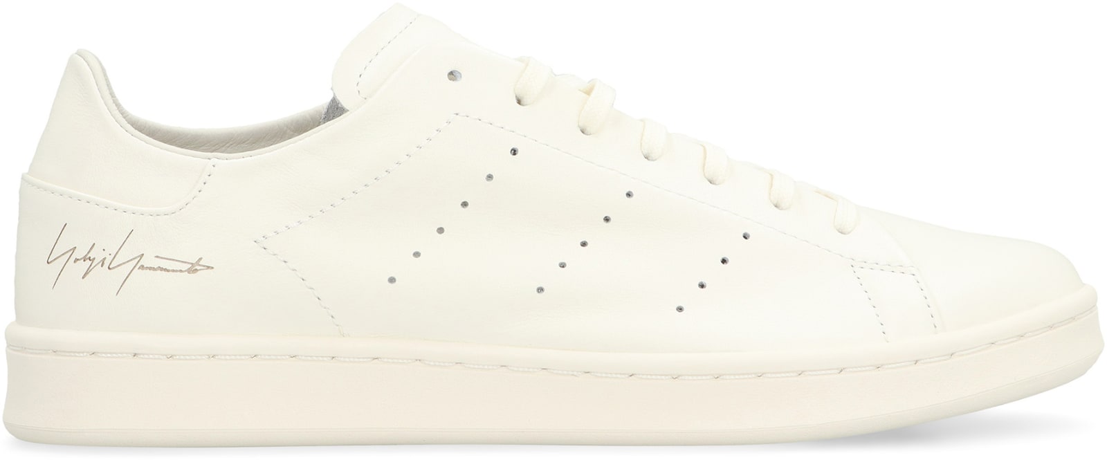 Shop Y-3 Stan Smith Leather Low-top Sneakers In White