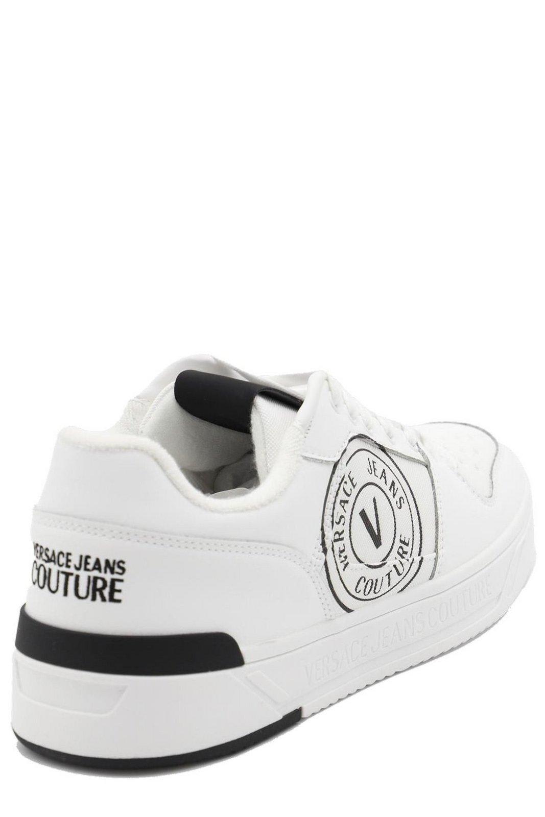 Versace Jeans Couture Lace-up Sneakers In White