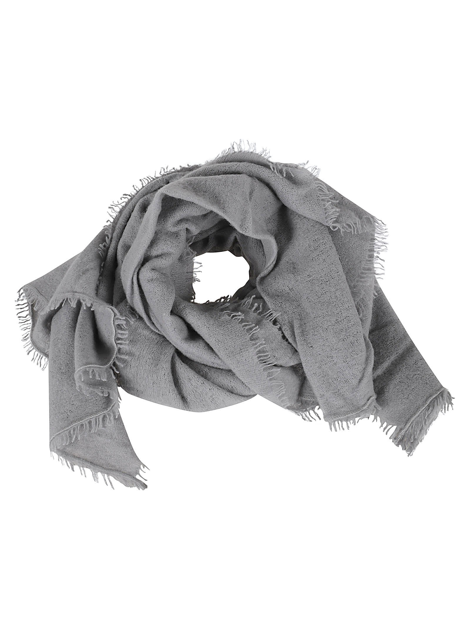 Shop Allude Fringed Scarf In Heater Mel