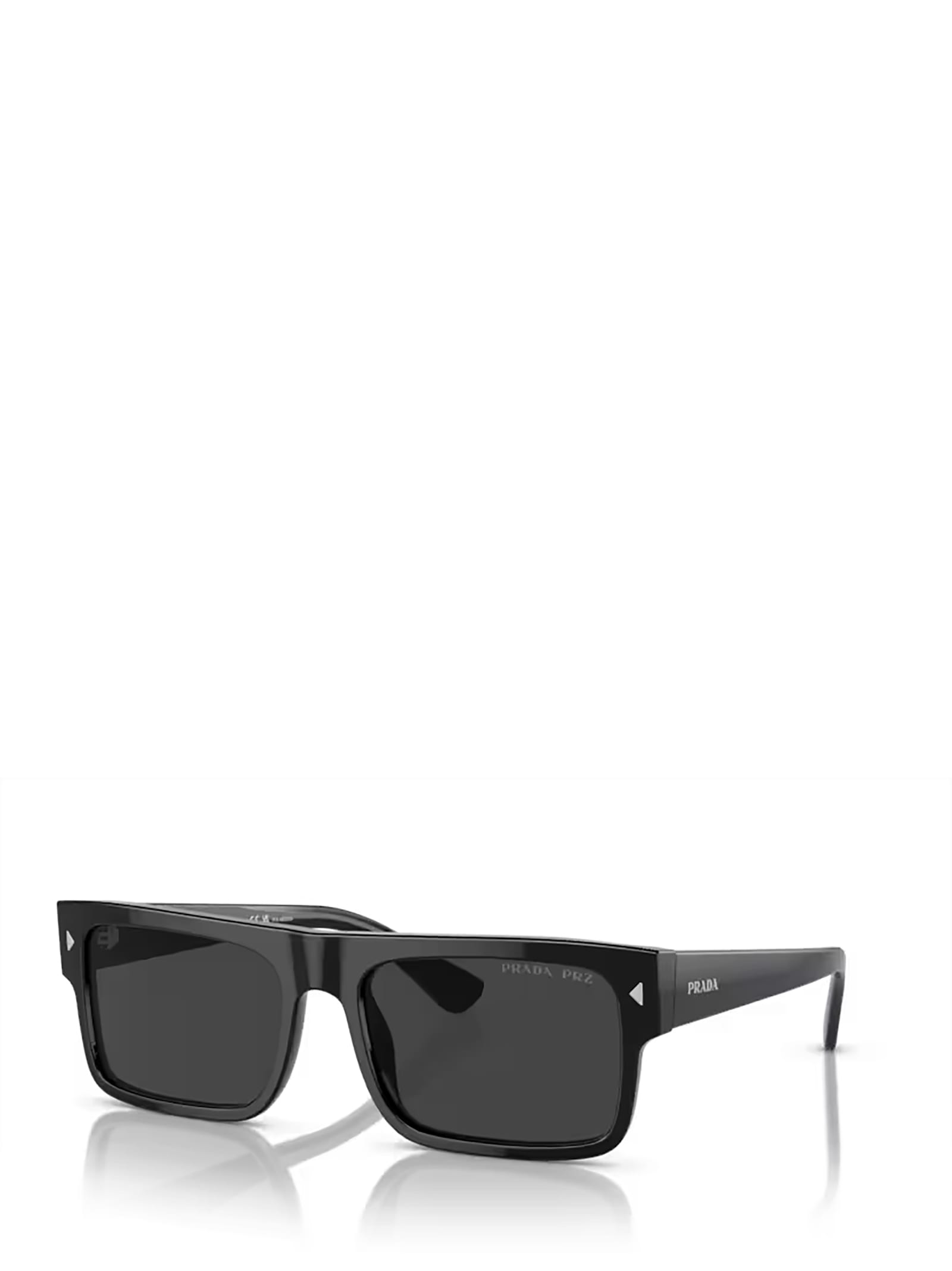 Shop Prada Pr A10s Black Sunglasses