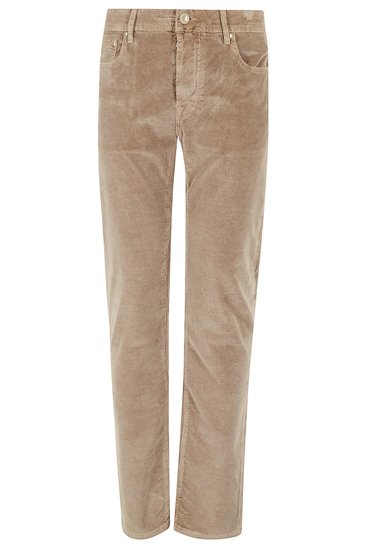 Shop Jacob Cohen Pant Velluto 750 Righe In Kaki