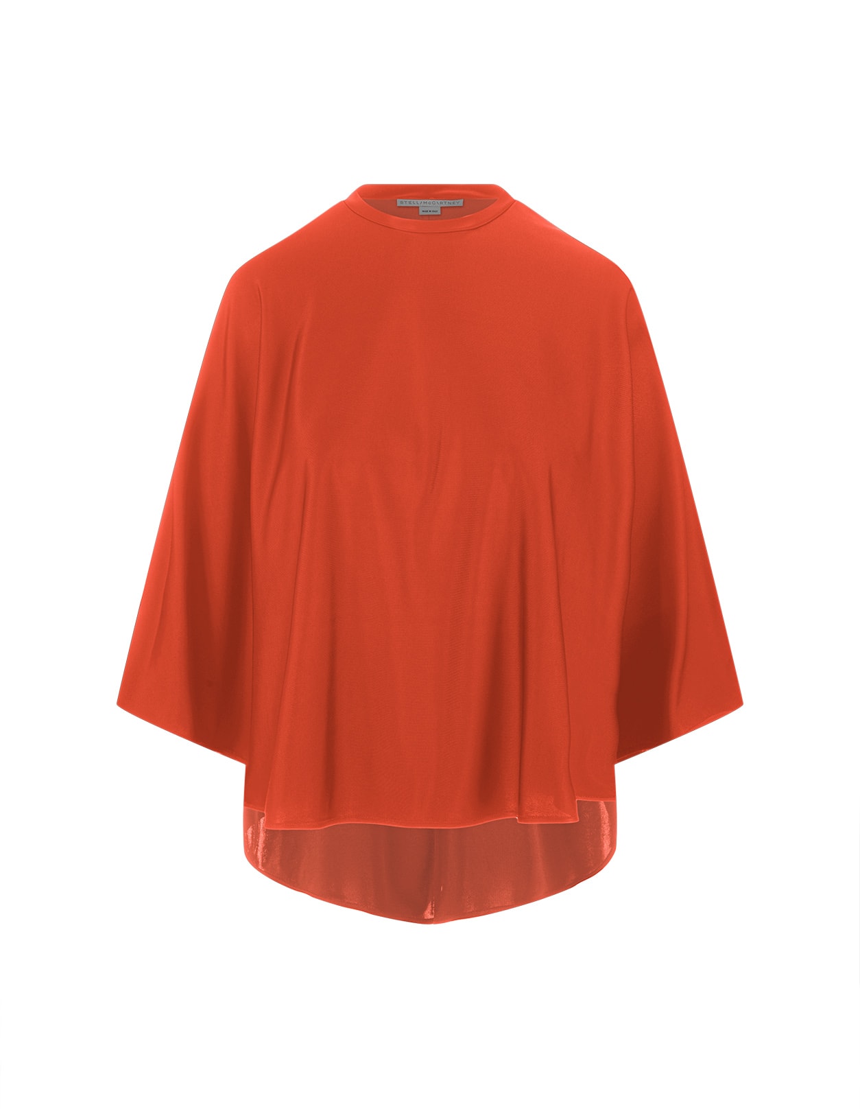 STELLA MCCARTNEY ORANGE SATIN CROP TOP