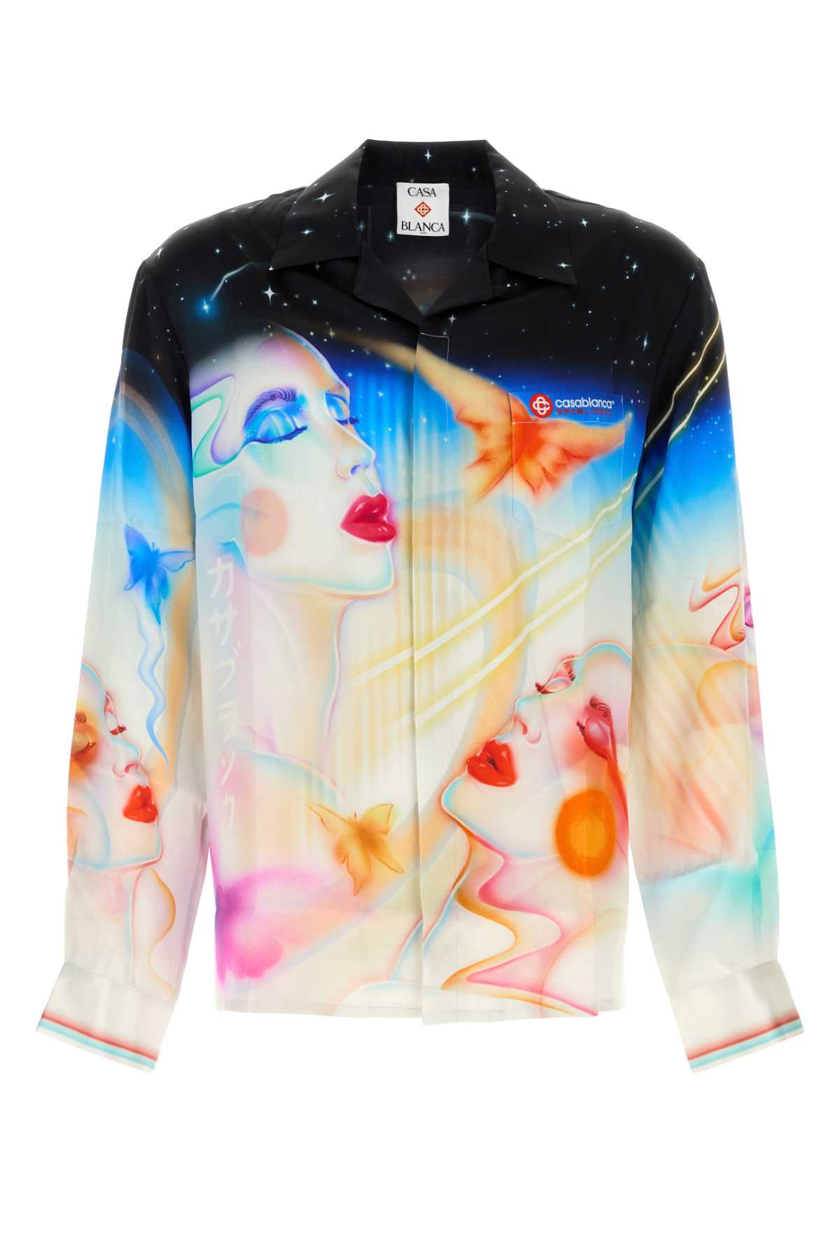 Printed Satin Shirt