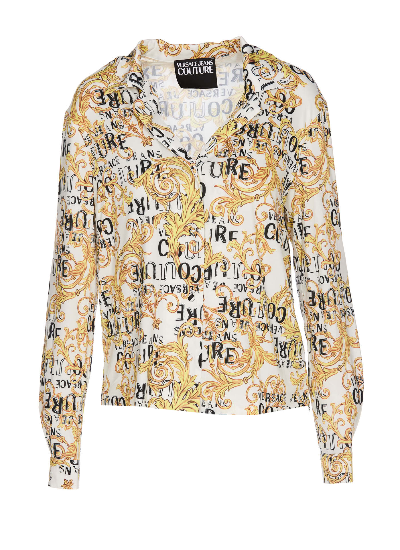 VERSACE JEANS COUTURE PRINT LOGO COUTURE SHIRT
