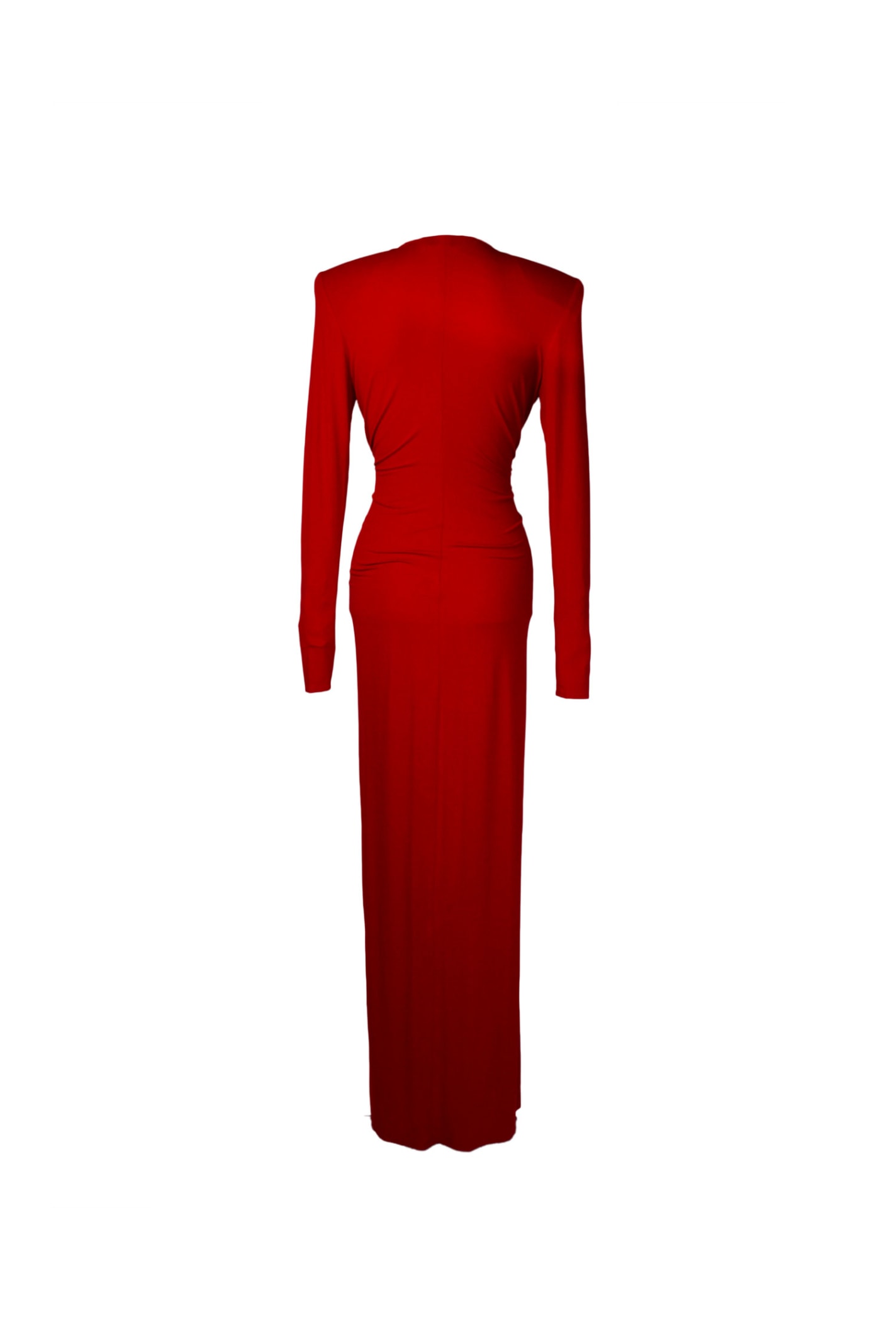Shop Alexandre Vauthier Dress In Daring Red