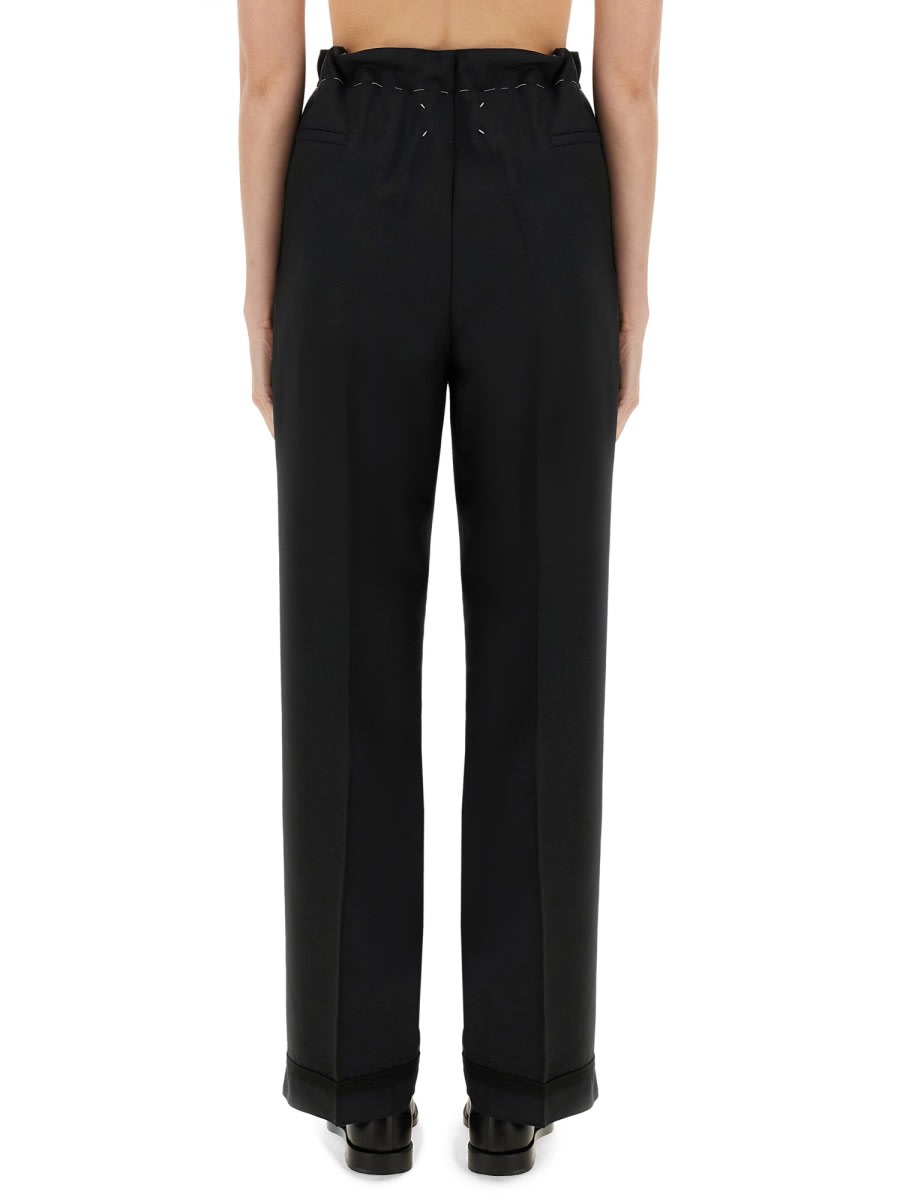 Shop Maison Margiela Wool And Mohair Pants
