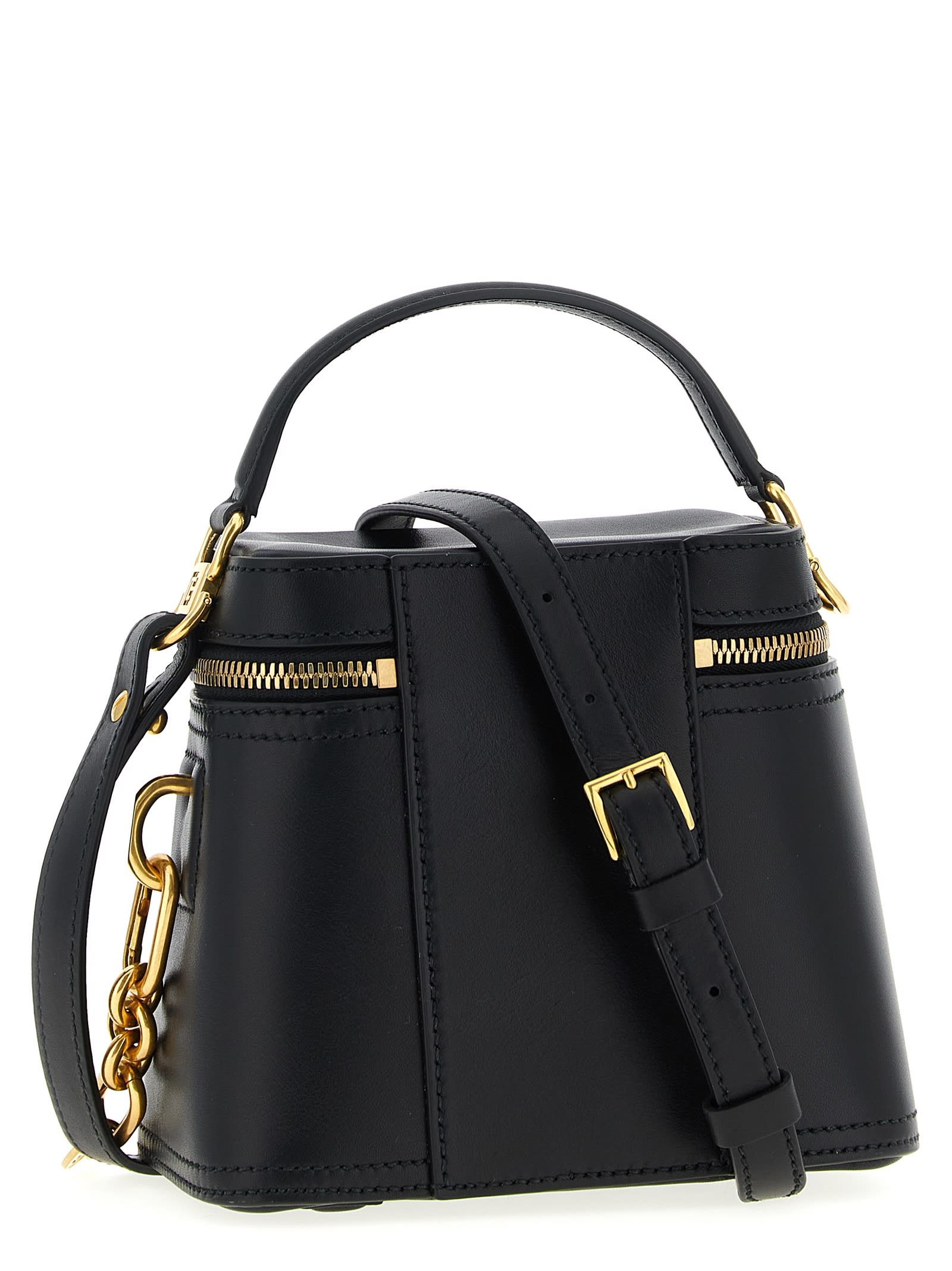 Balmain Pulse Vanity Handbag In Black
