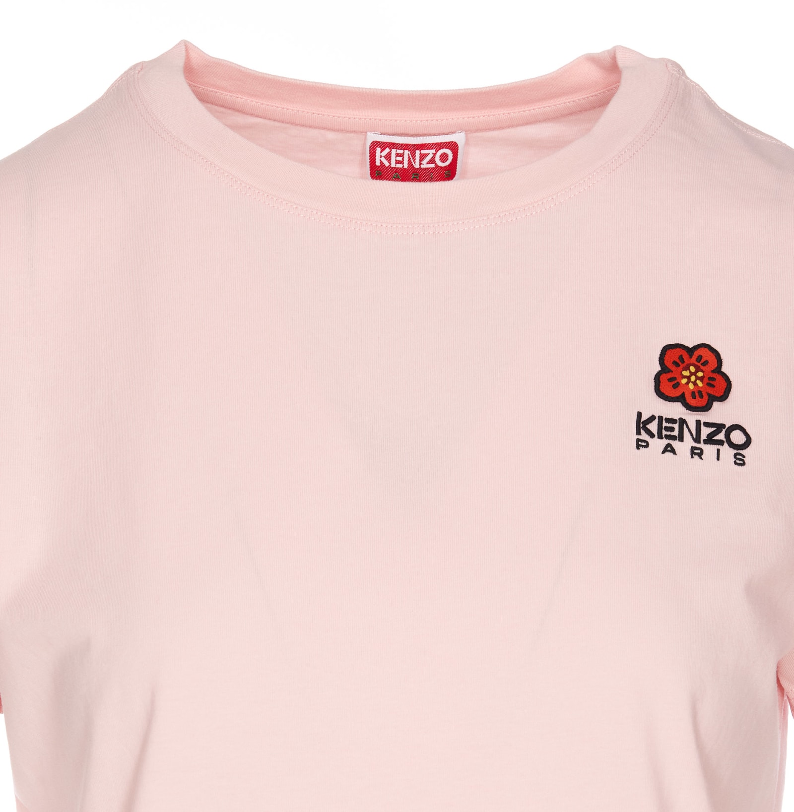 Shop Kenzo Crest Logo Classic T-shirt In Rosa