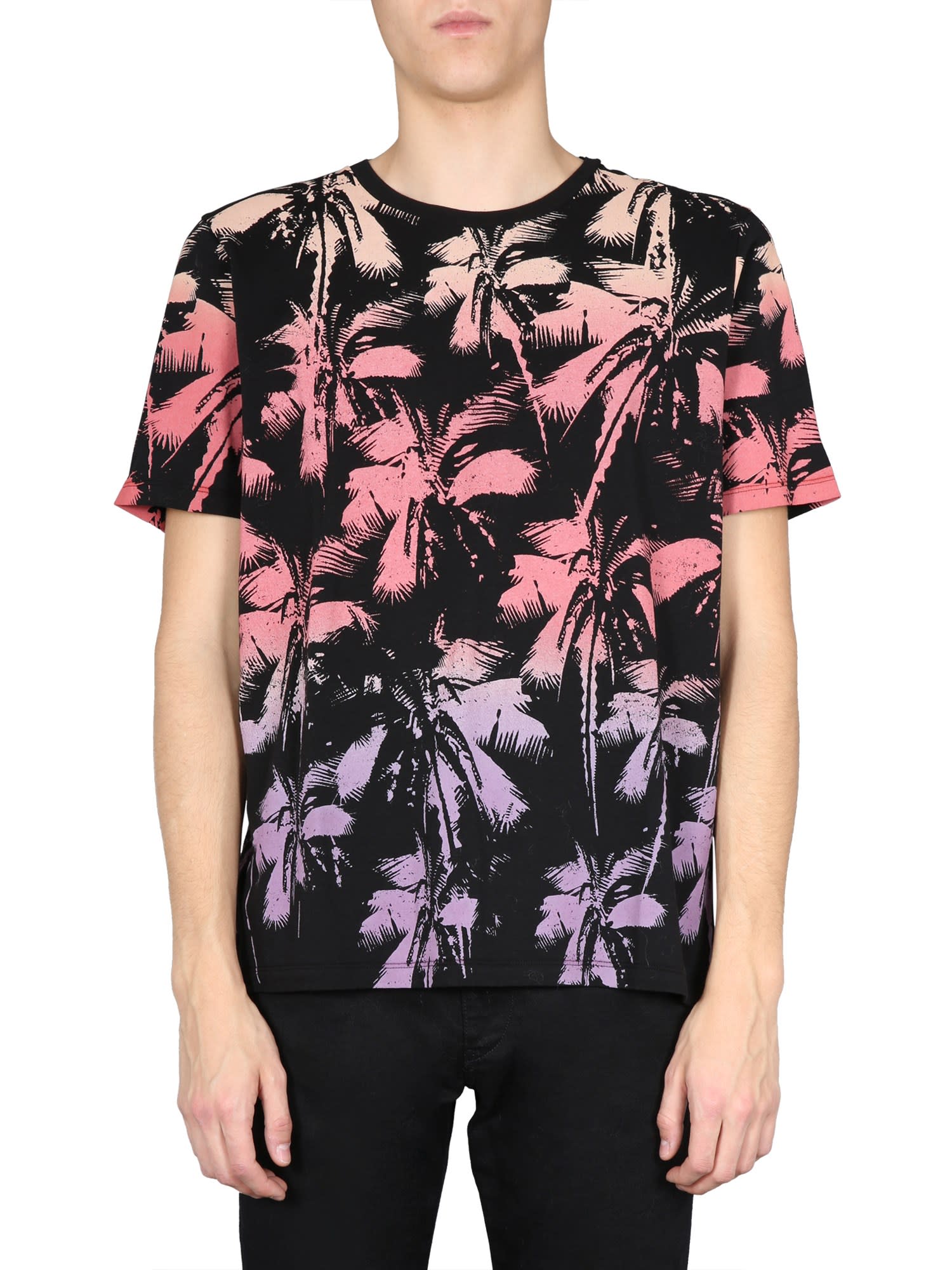 SAINT LAURENT ROUND NECK T-SHIRT,11270957