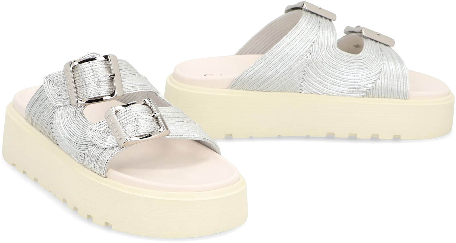 Casadei Zudi Slides In Metallic