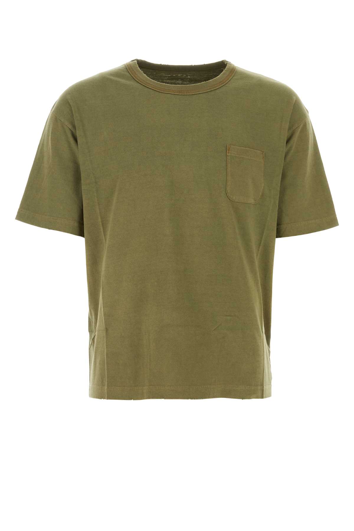 Olive Green Cotton Amplus T-shirt