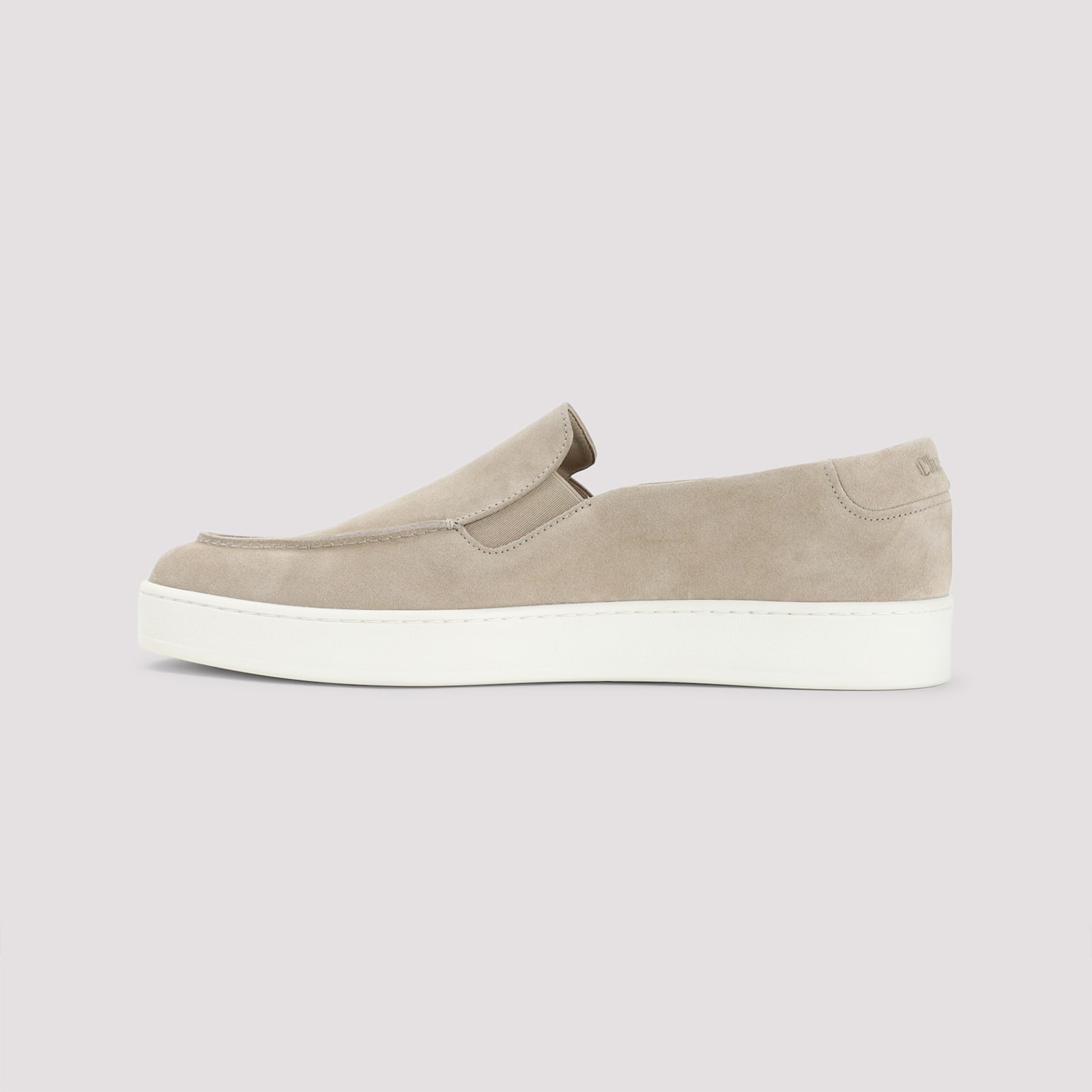 Church's Cappuccino Suede Longton 2 Slip-ons In Desert