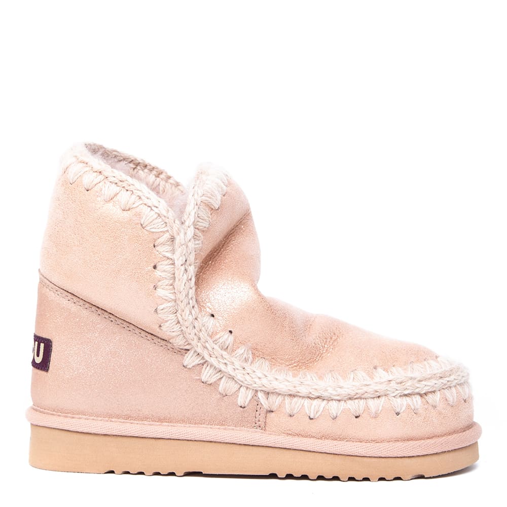 Mou Light Pink Eskimo 18 Leather Ankle Boots