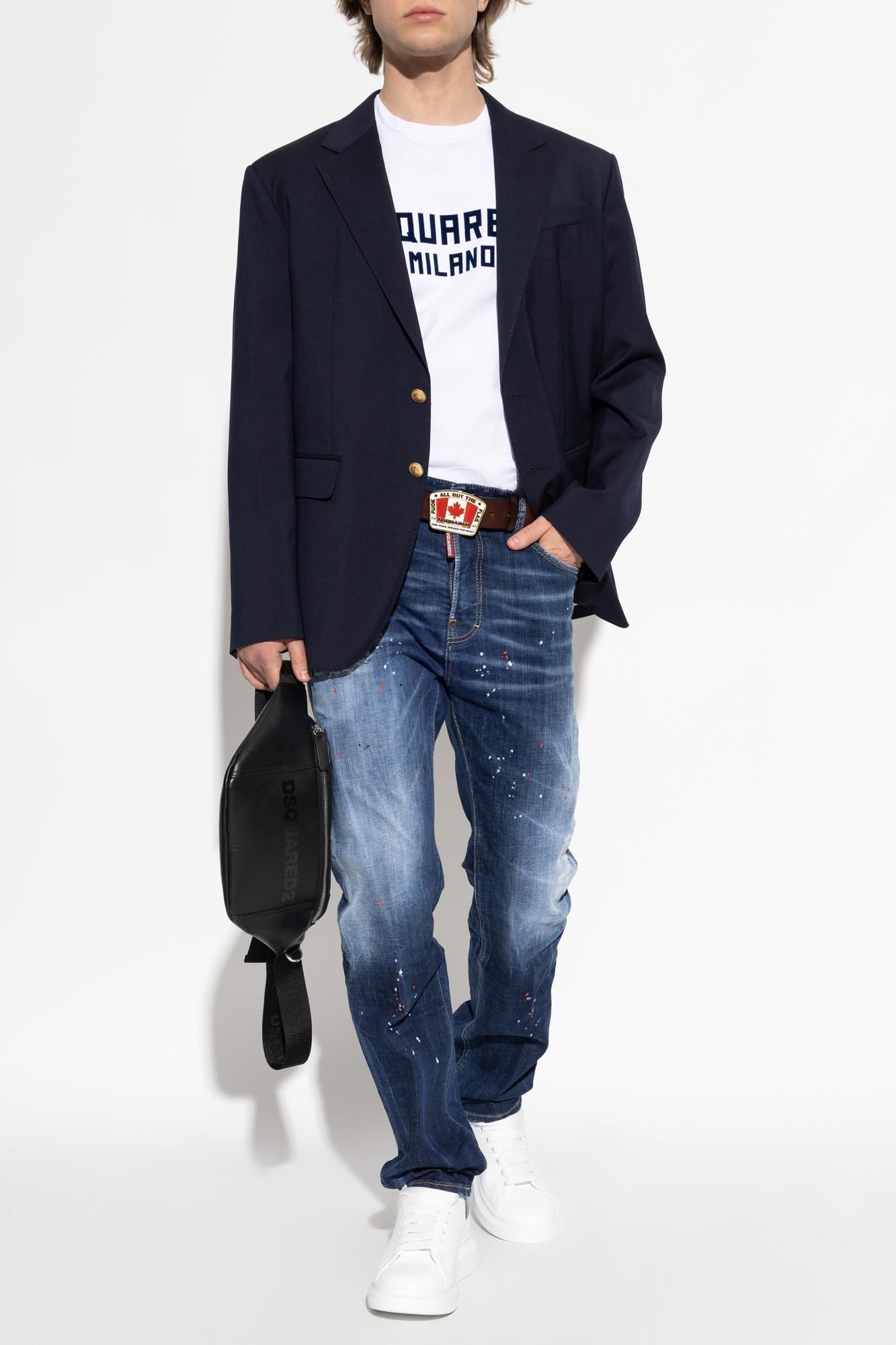 Dsquared2 Single-breasted Blazer In Blue