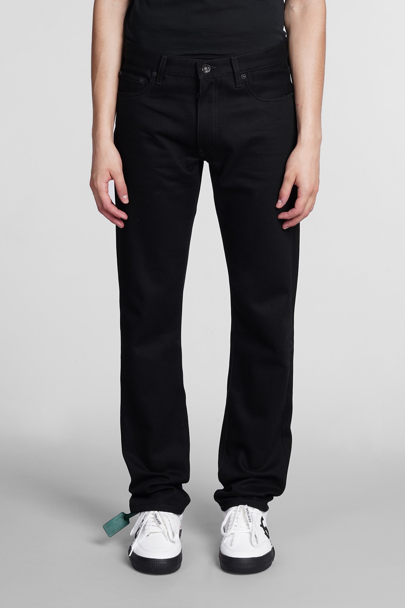 Off-White Jeans In Black Cotton