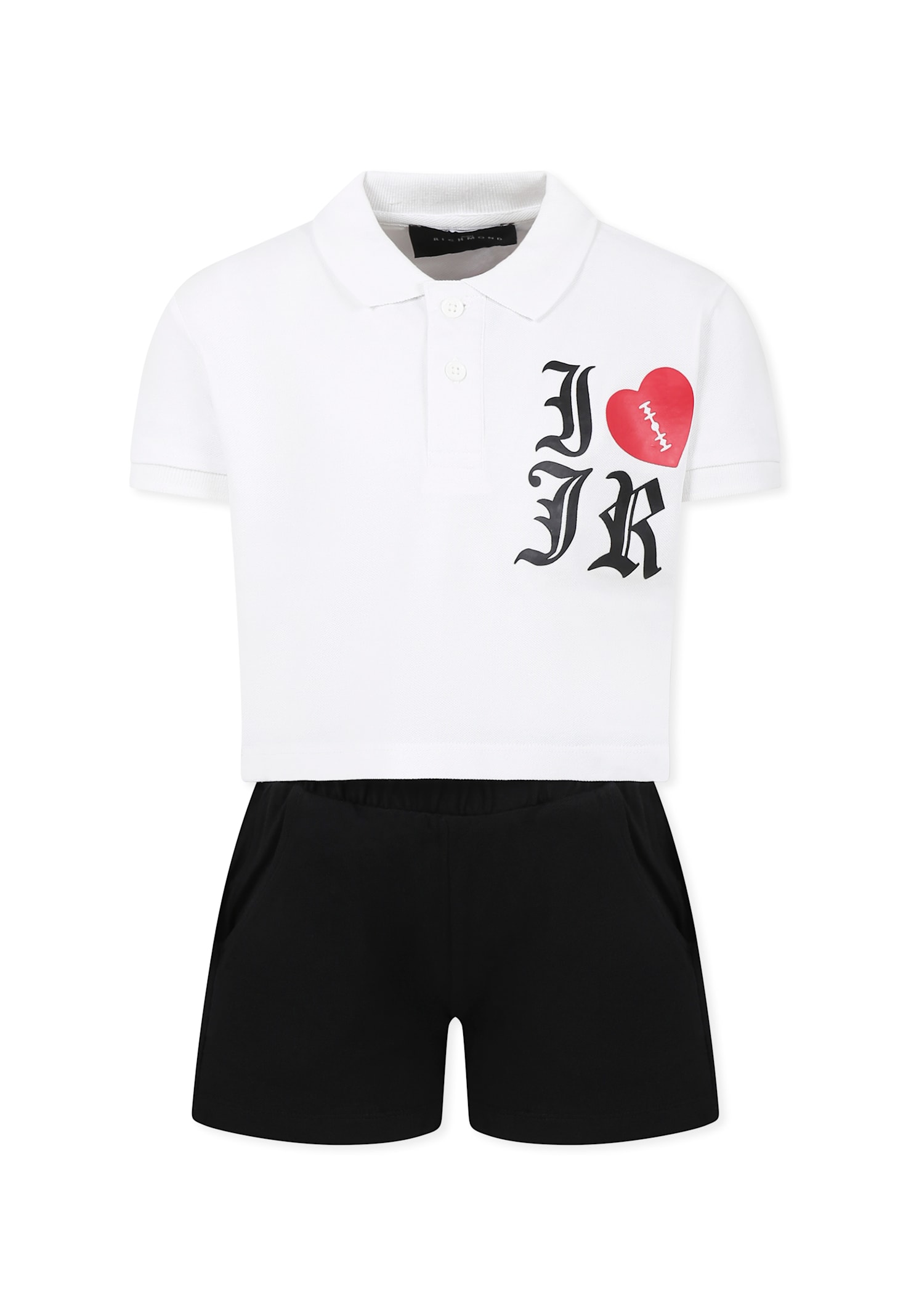 Shop Richmond White Suit For Girl With Logo