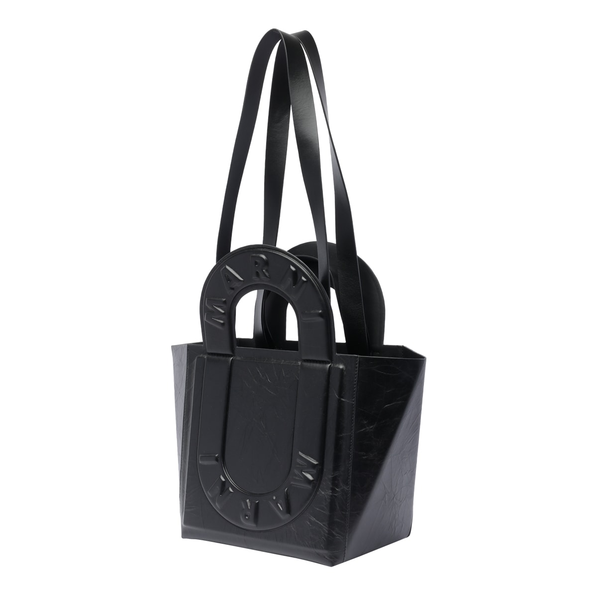 Shop Marni Small Sweedy Tote Bag In Black