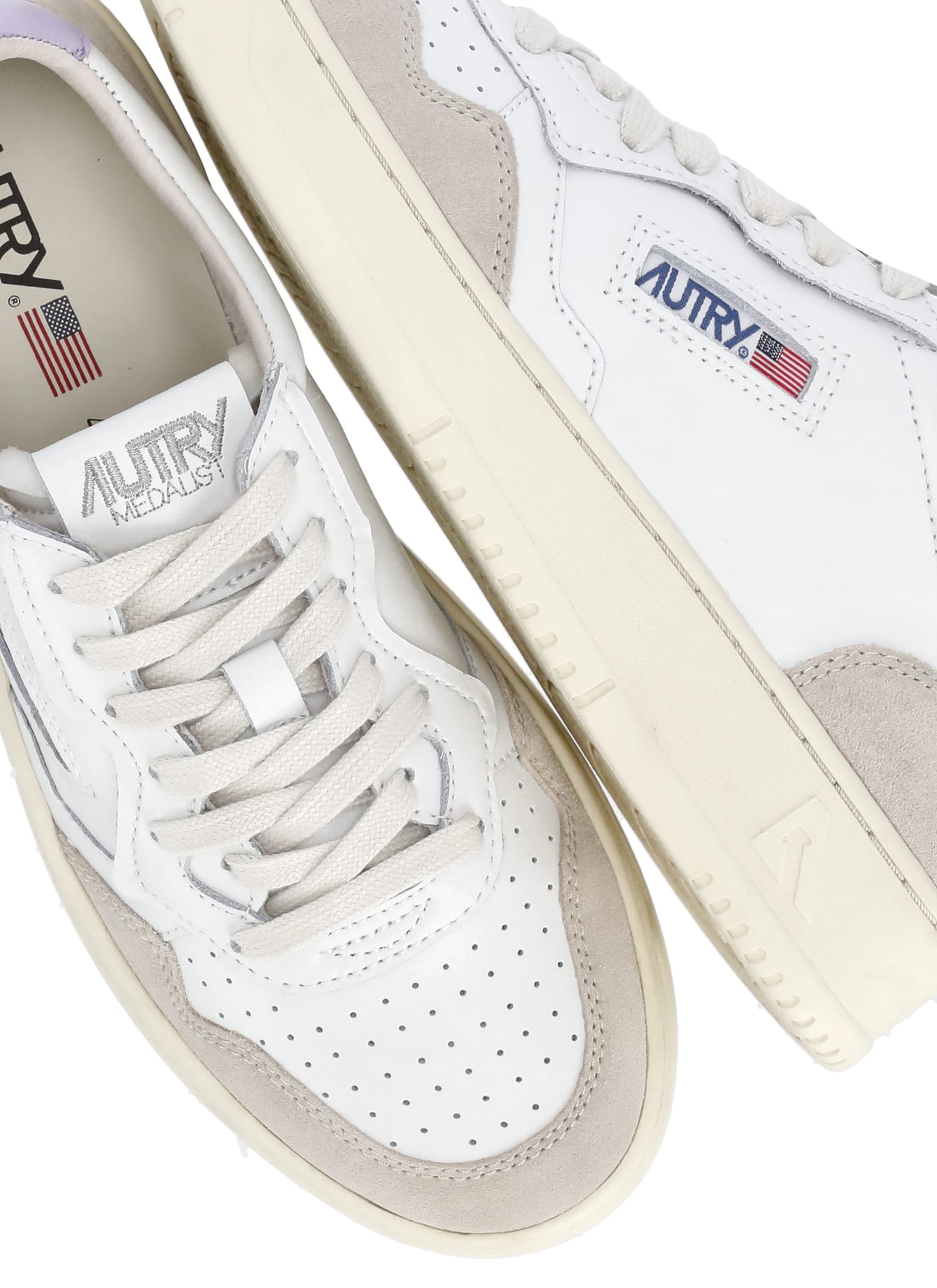 Shop Autry Medalist Low Sneakers In White