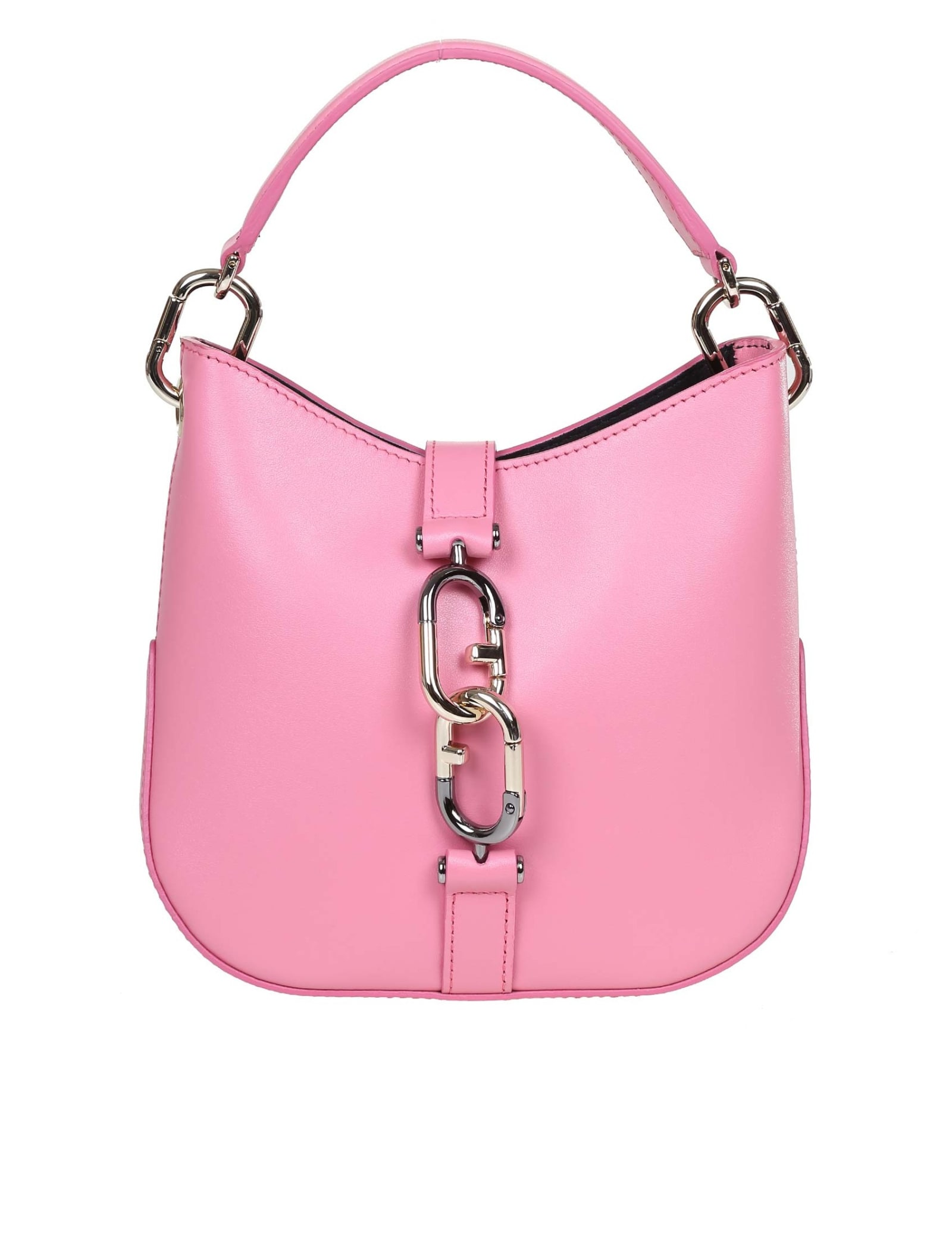 Furla M Siren Bag In Pink Color Leather