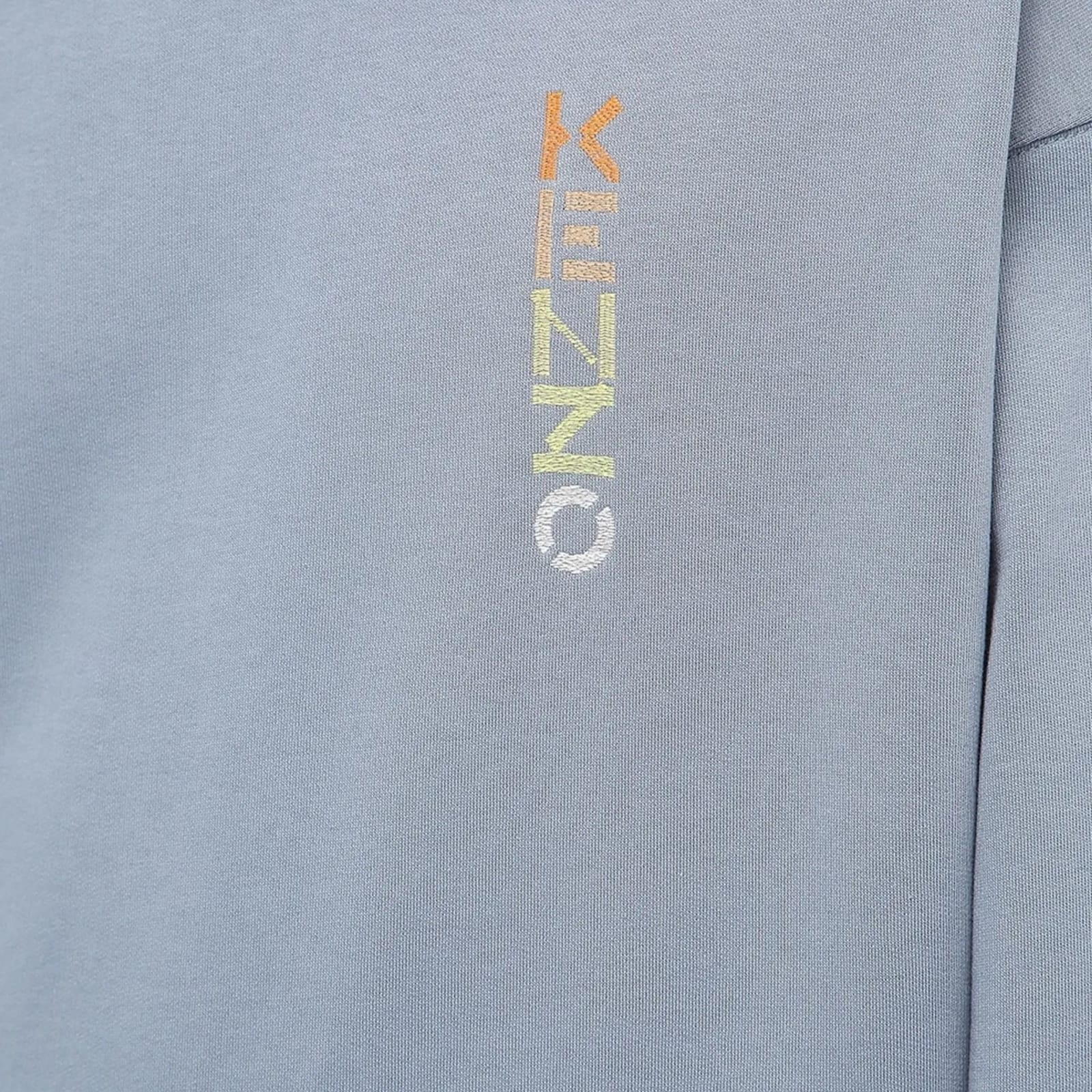 Shop Kenzo Oversize Logo Sweatshirt In Blue