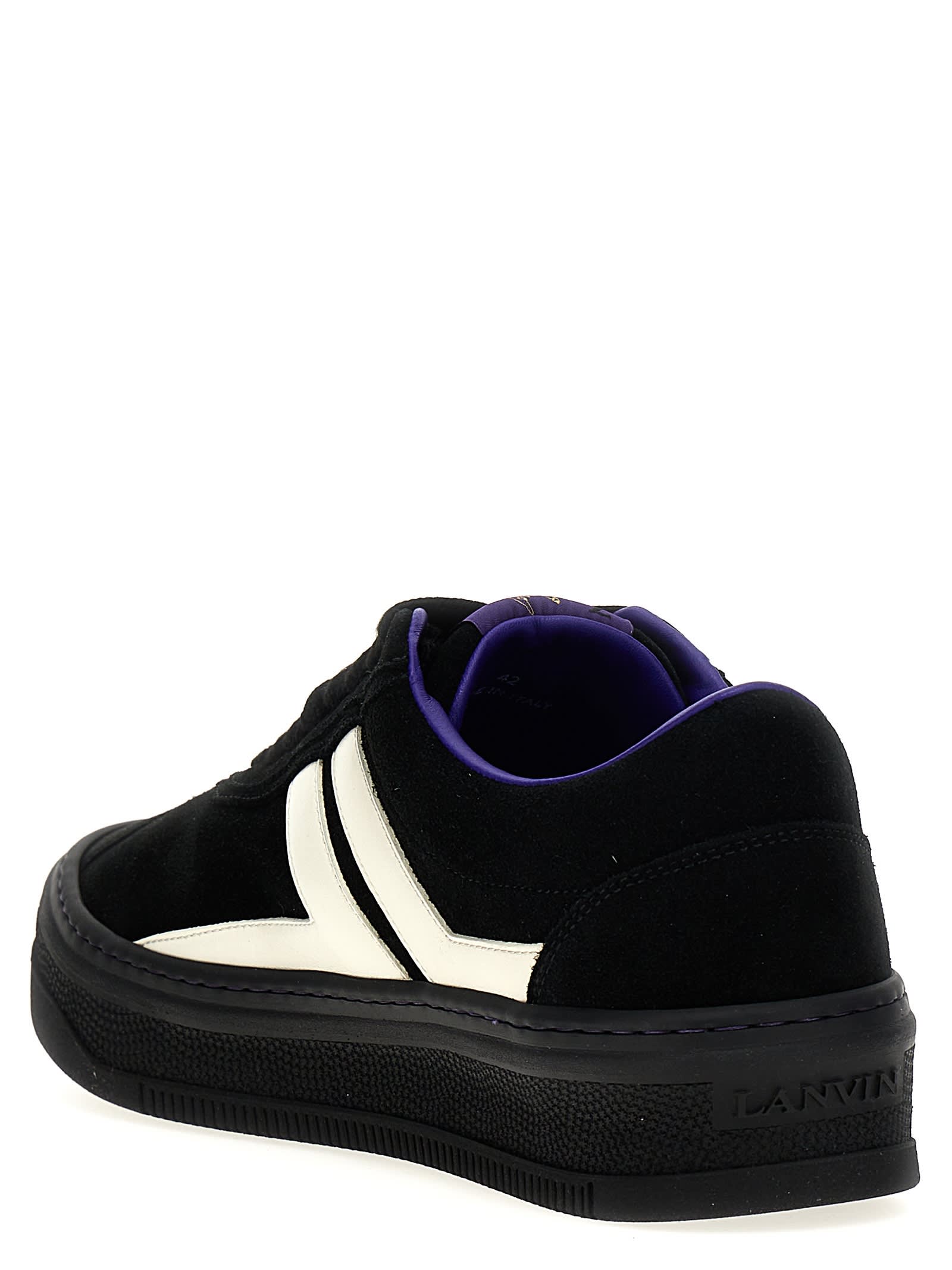 Shop Lanvin Xfuture Sneakers In White/black