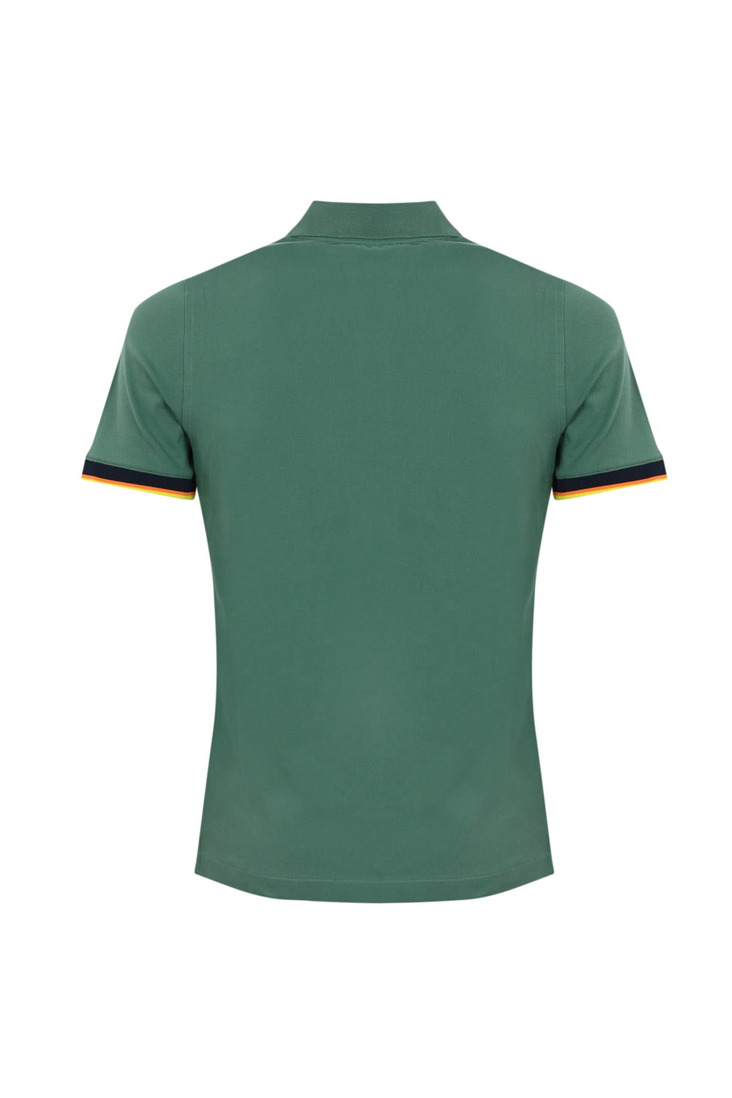 Shop K-way Vincent Polo Shirt In Green Palm