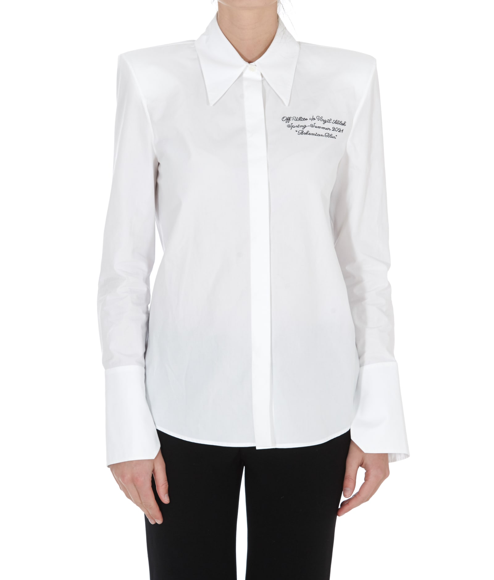 white cotton shirt for women