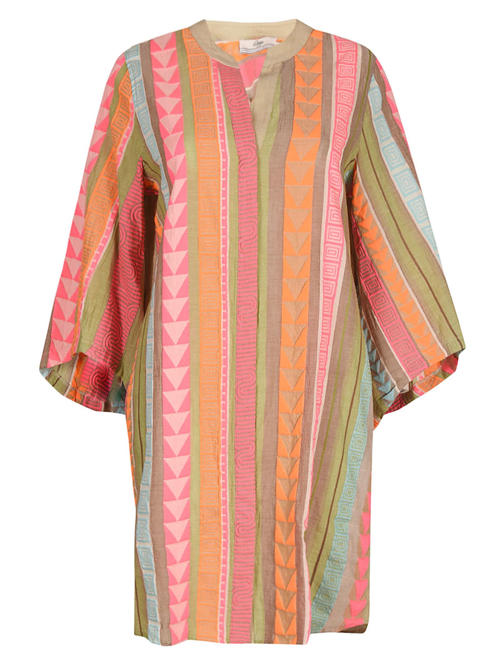 Devotion Patterned Stripe Dress