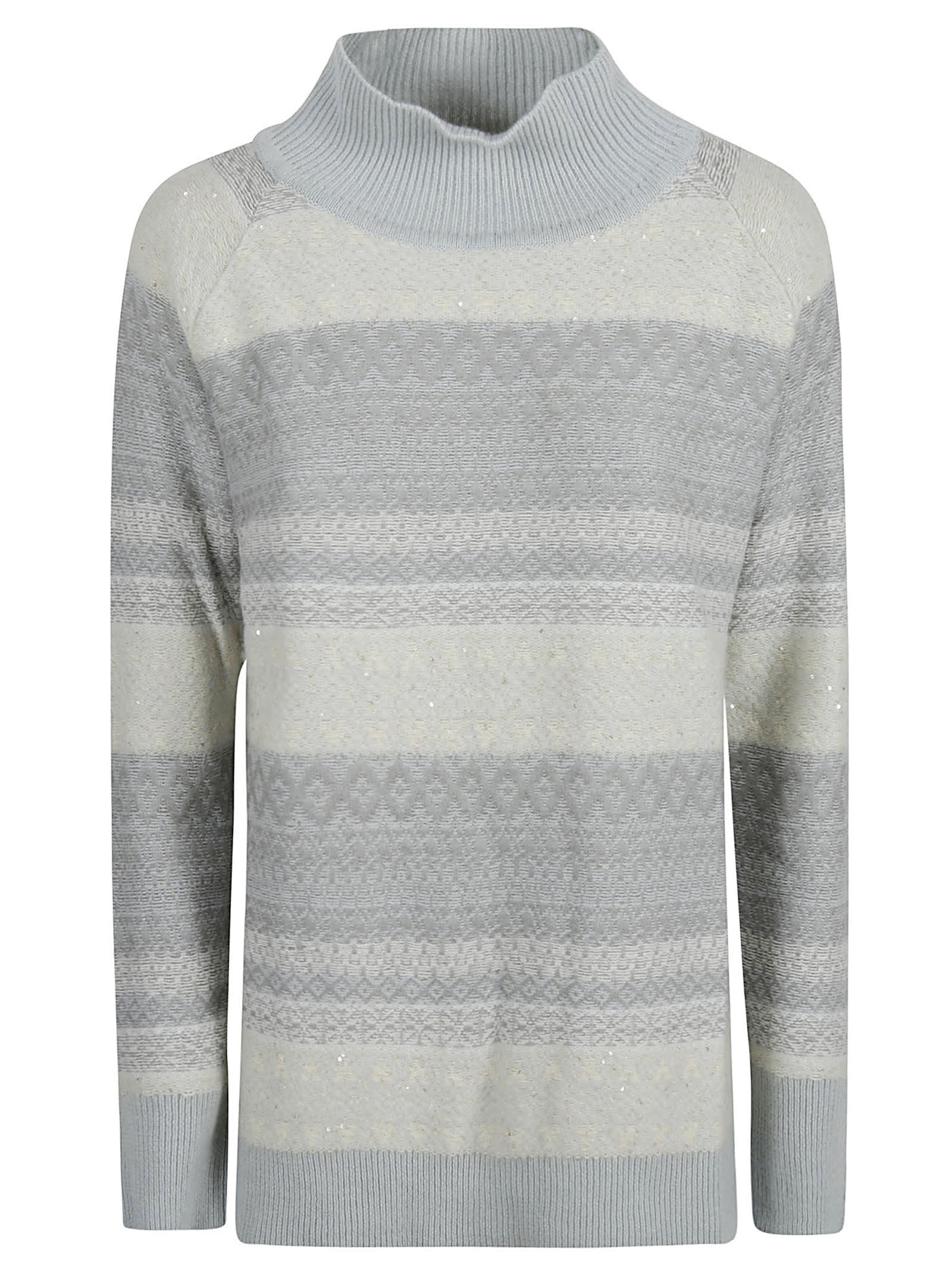 Fabiana Filippi Stripe Patterned Ribbed Sweater
