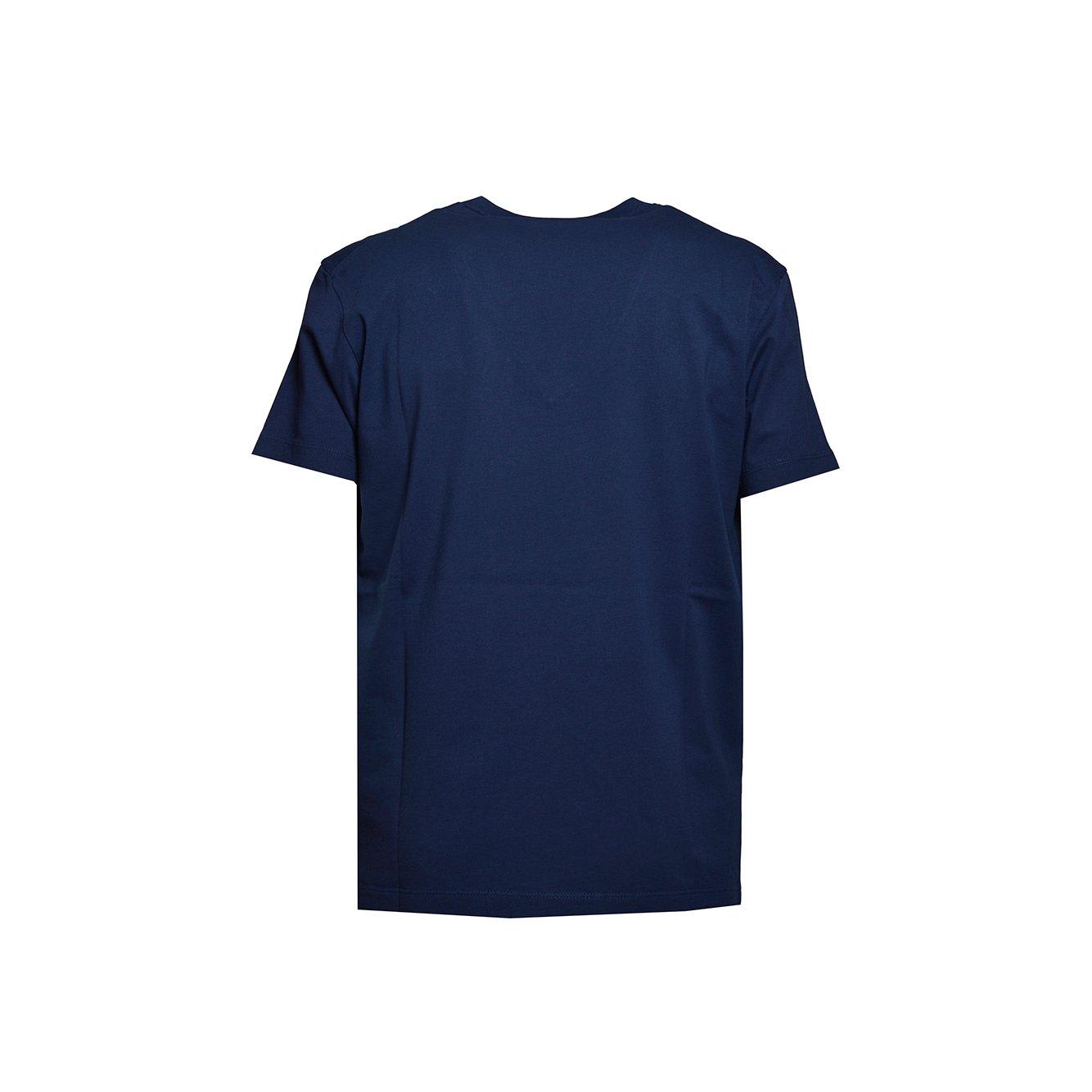 Shop Dsquared2 Logo Plaque V-neck T-shirt In Blu Navy