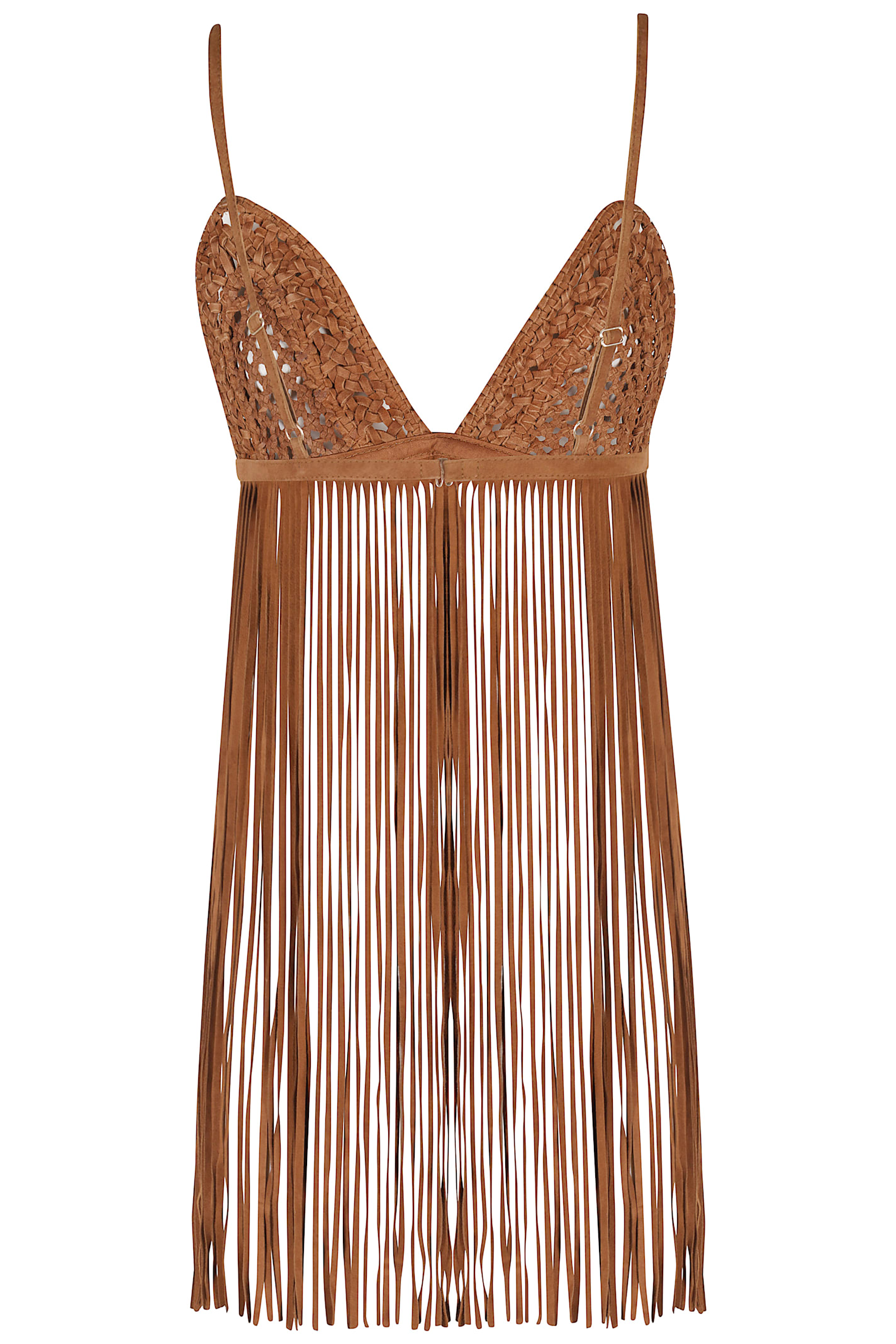Shop Retroféte Jacinta Suede Fringe Bra