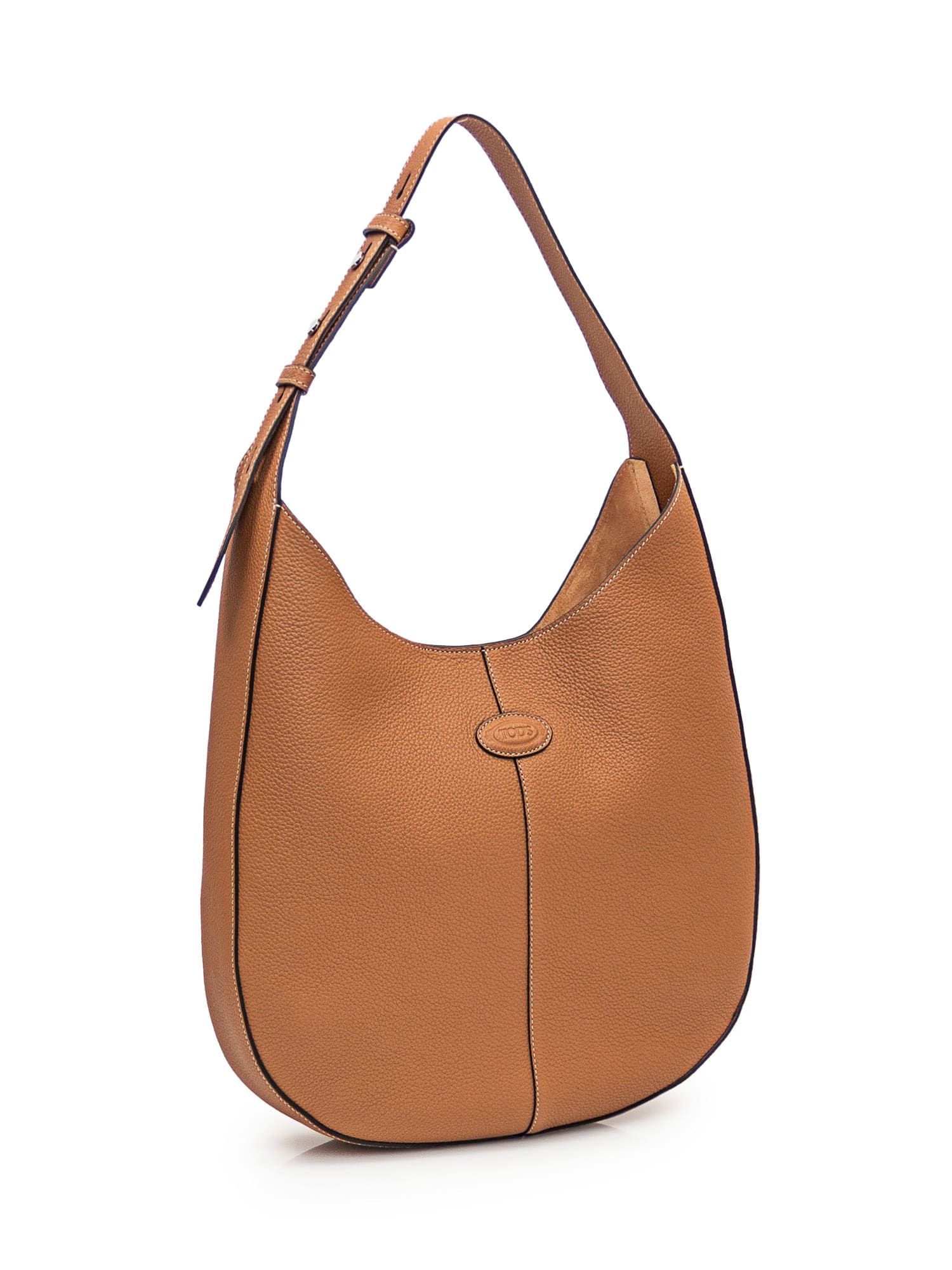 Tod's Di Bag Medium Leather Hobo Bag In Brown