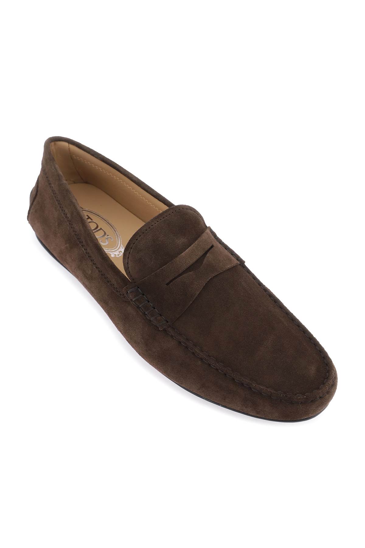 Shop Tod's Gommino Loafers In Brown
