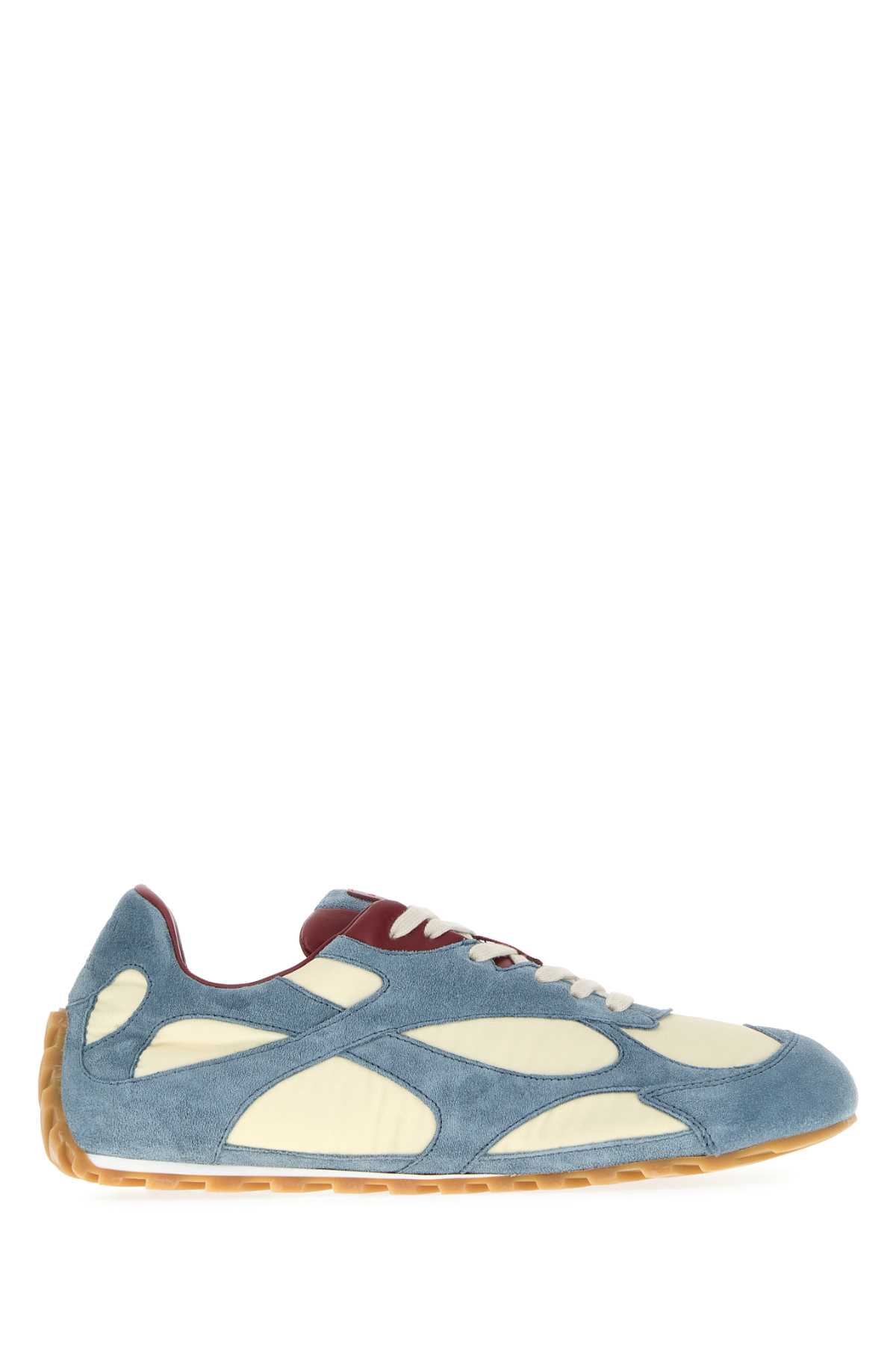 Bottega Veneta Orbit Flash Leather-trimmed Suede And Shell Sneakers In Blue