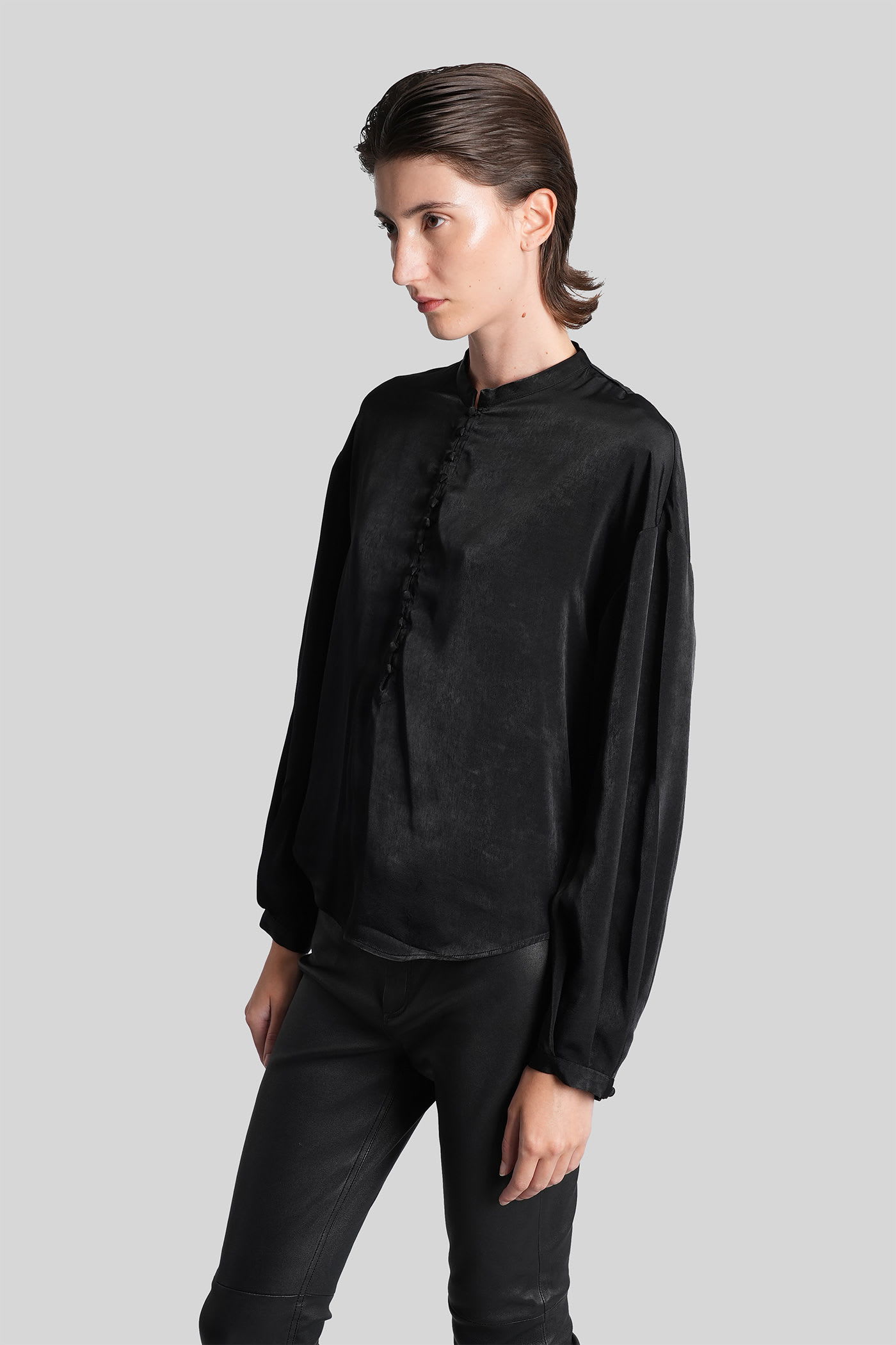 Iro Ezia Blouse In Black Polyester In Black