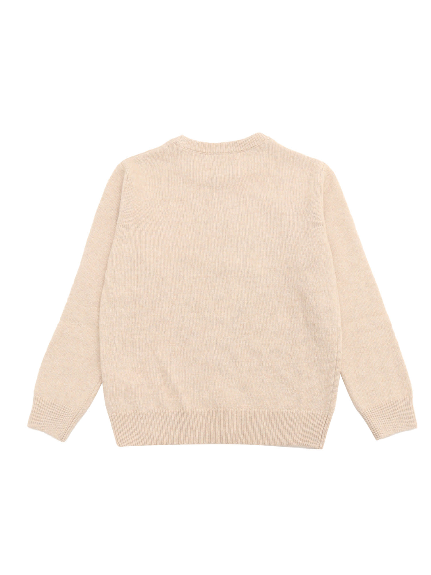 Mc2 Saint Barth Crewneck Jaquard Sweater In Multicolor