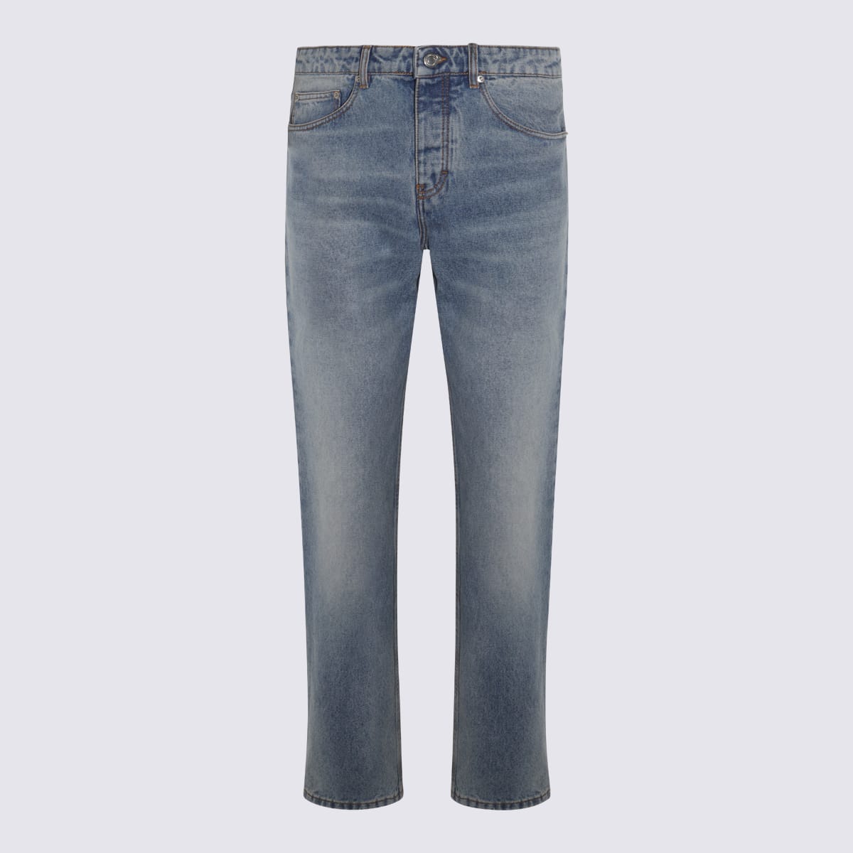 Blue Indigo Cotton Denim Jeans