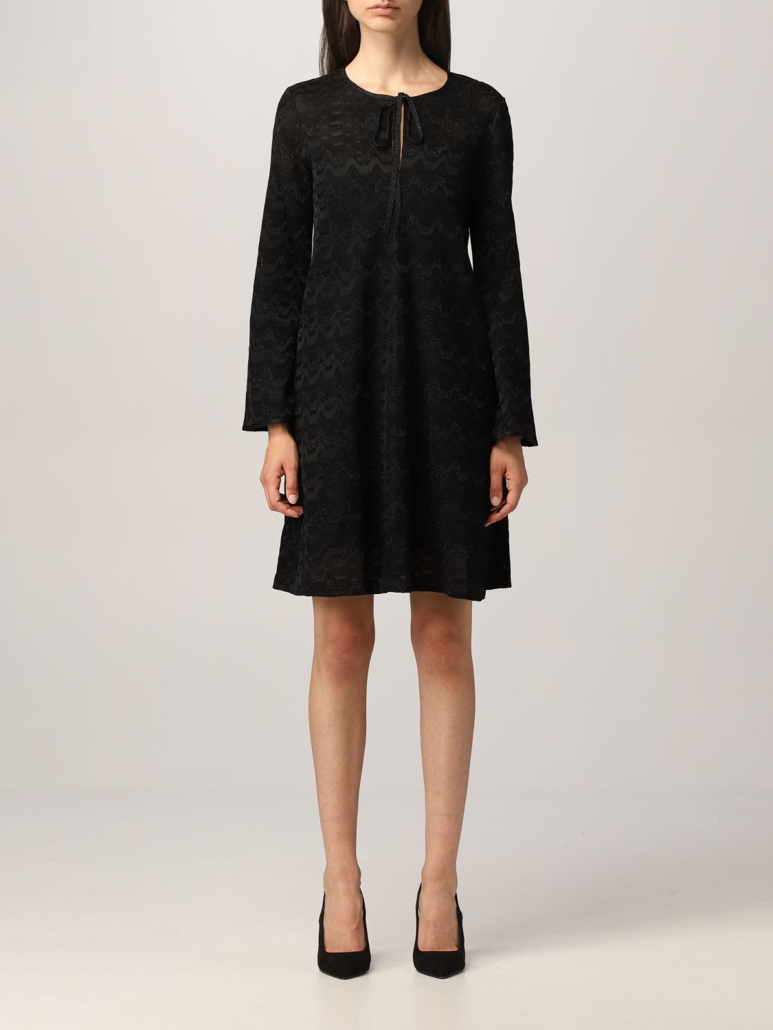 M Missoni Dress M Missoni Mini Dress In Zigzag Knit