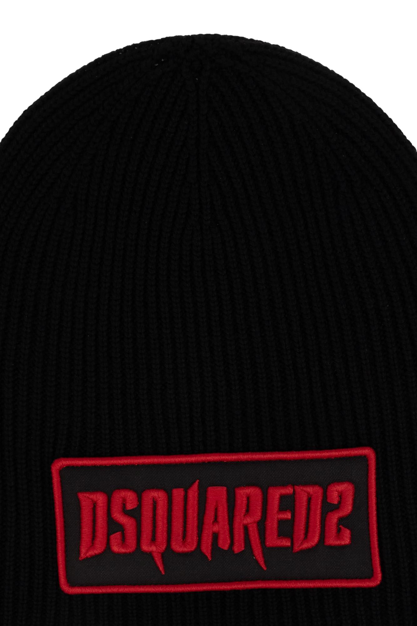 Shop Dsquared2 Logo-patch Beanie In Black