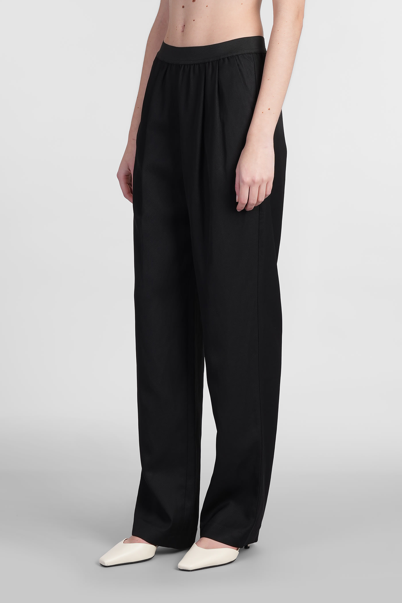 Loulou Studio Takaroa Straight-leg Pants In Black