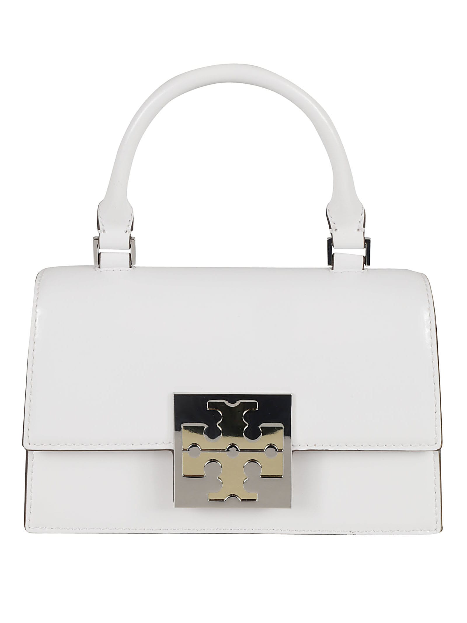 Tory Burch Mini Top Handle Tote In Optic White