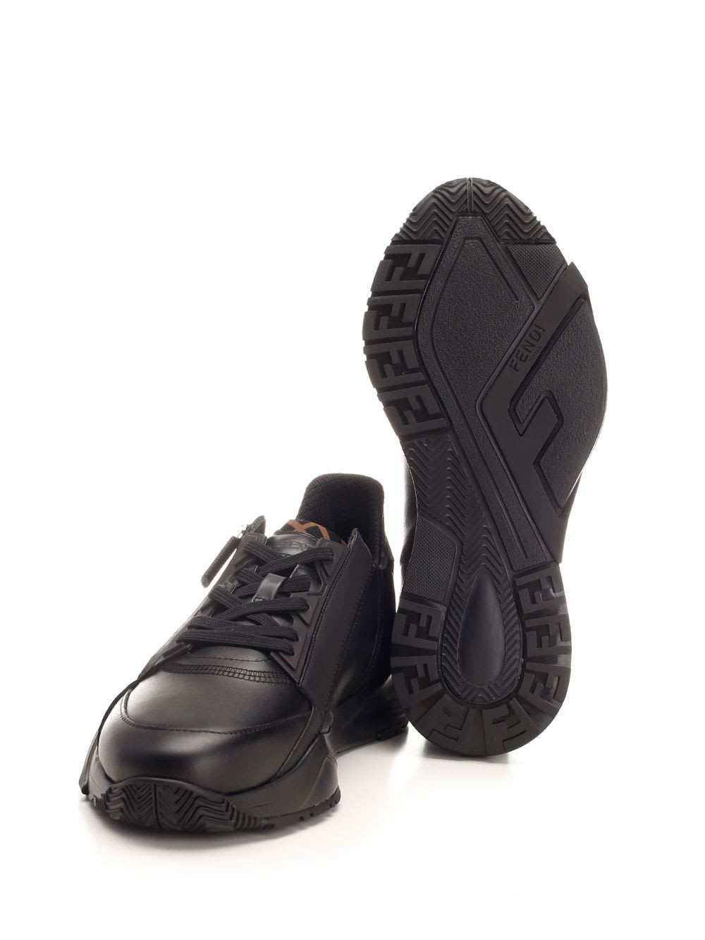 Shop Fendi Flow Sneakers In Black