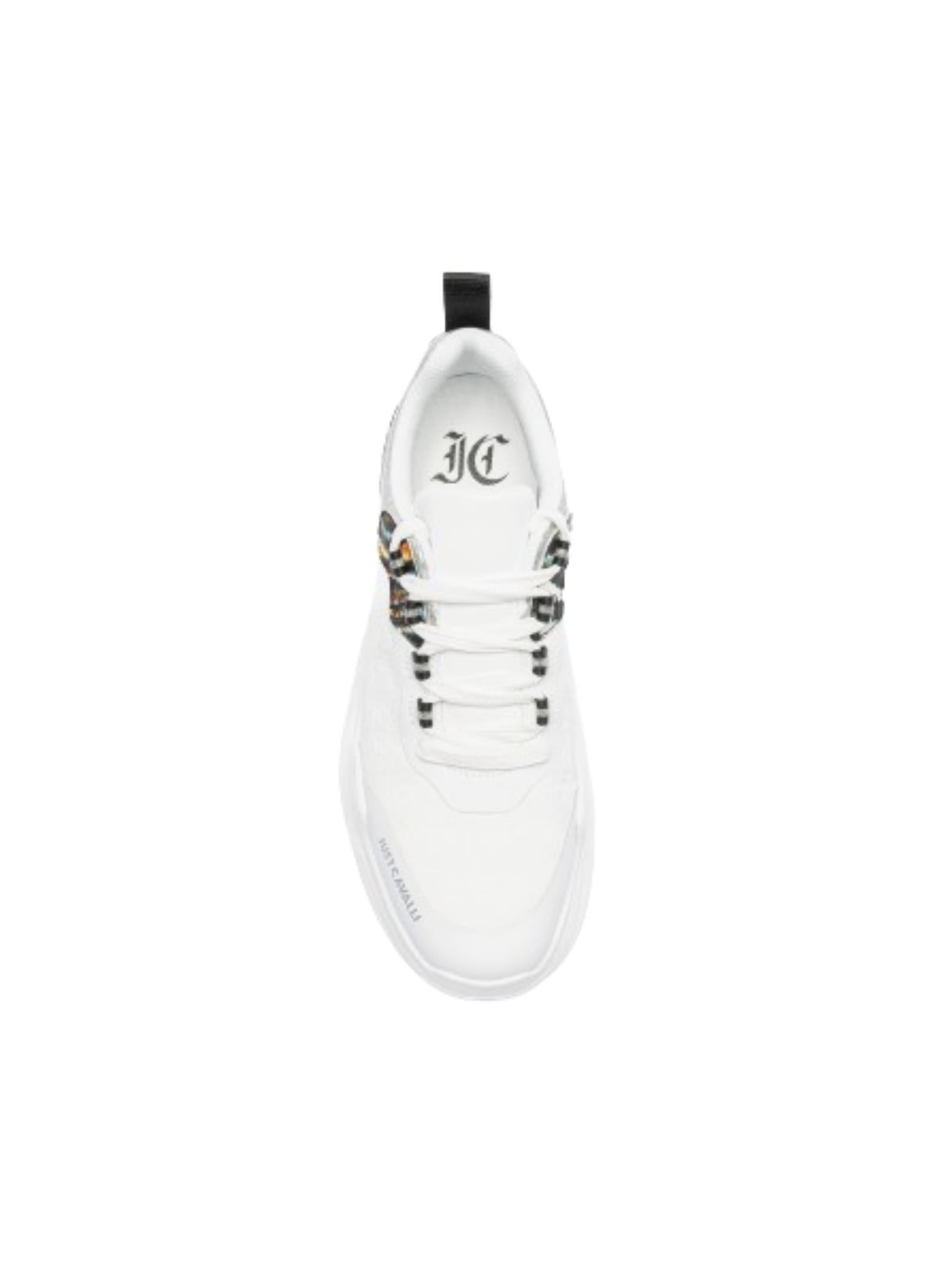 JUST CAVALLI JUST CAVALLI WHITE LOW TOP SNEAKERS