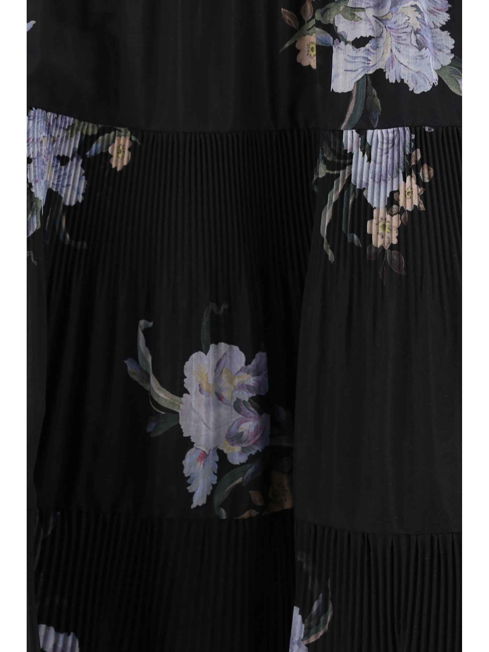 Shop Zimmermann Midi Dress In Black Iris Floral