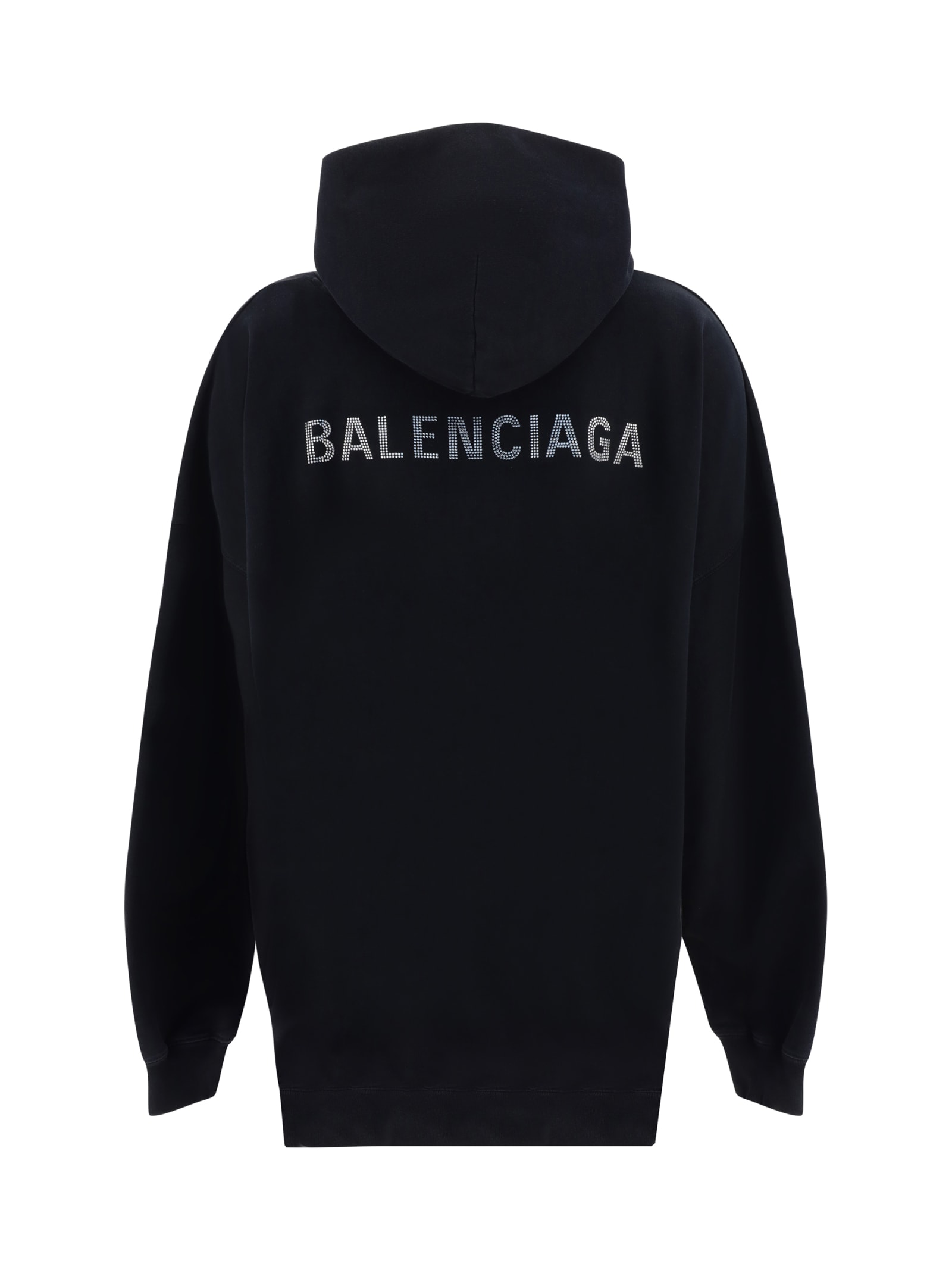 Shop Balenciaga Hoodie In Black