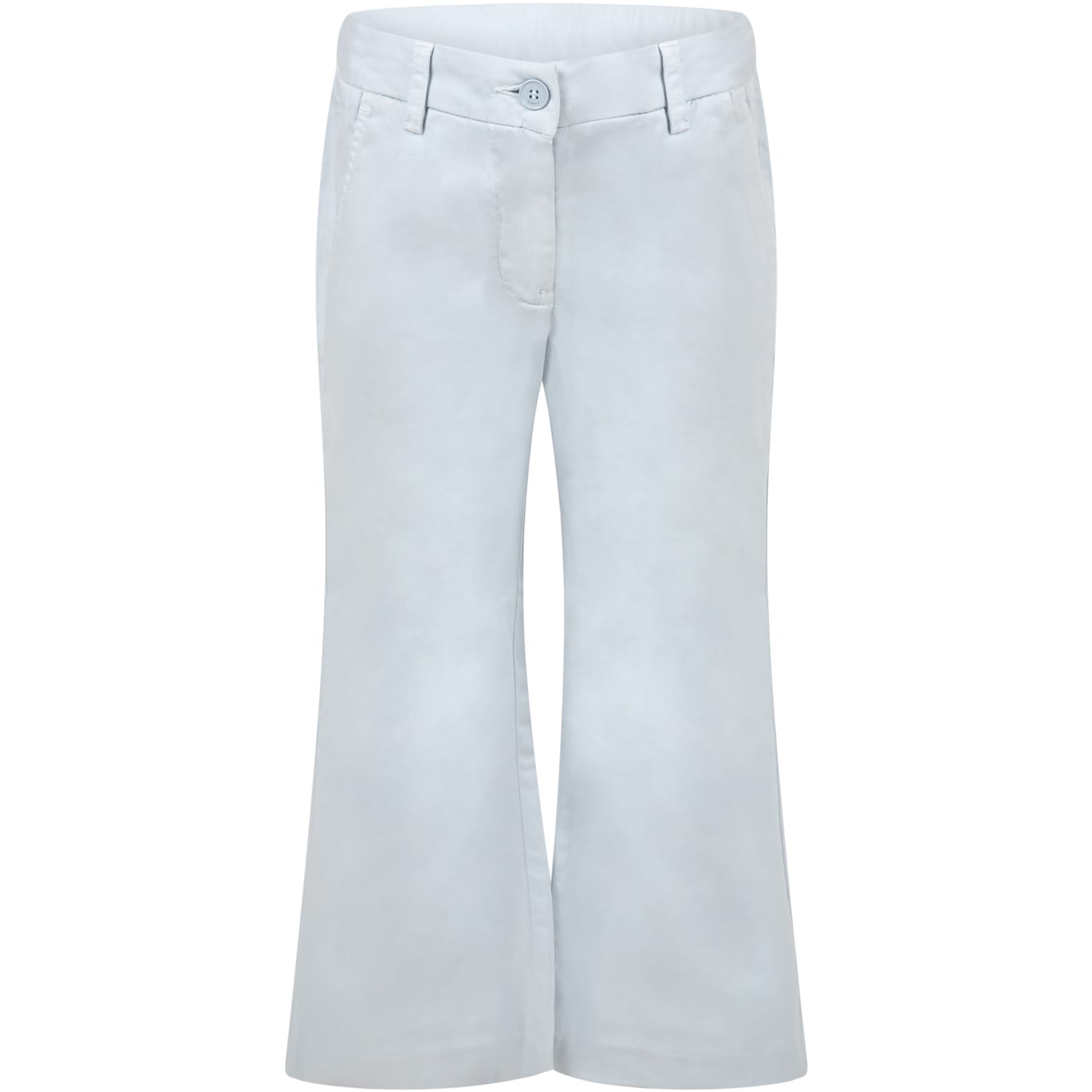 Dondup Light-blue Trousers For Girl With Logo