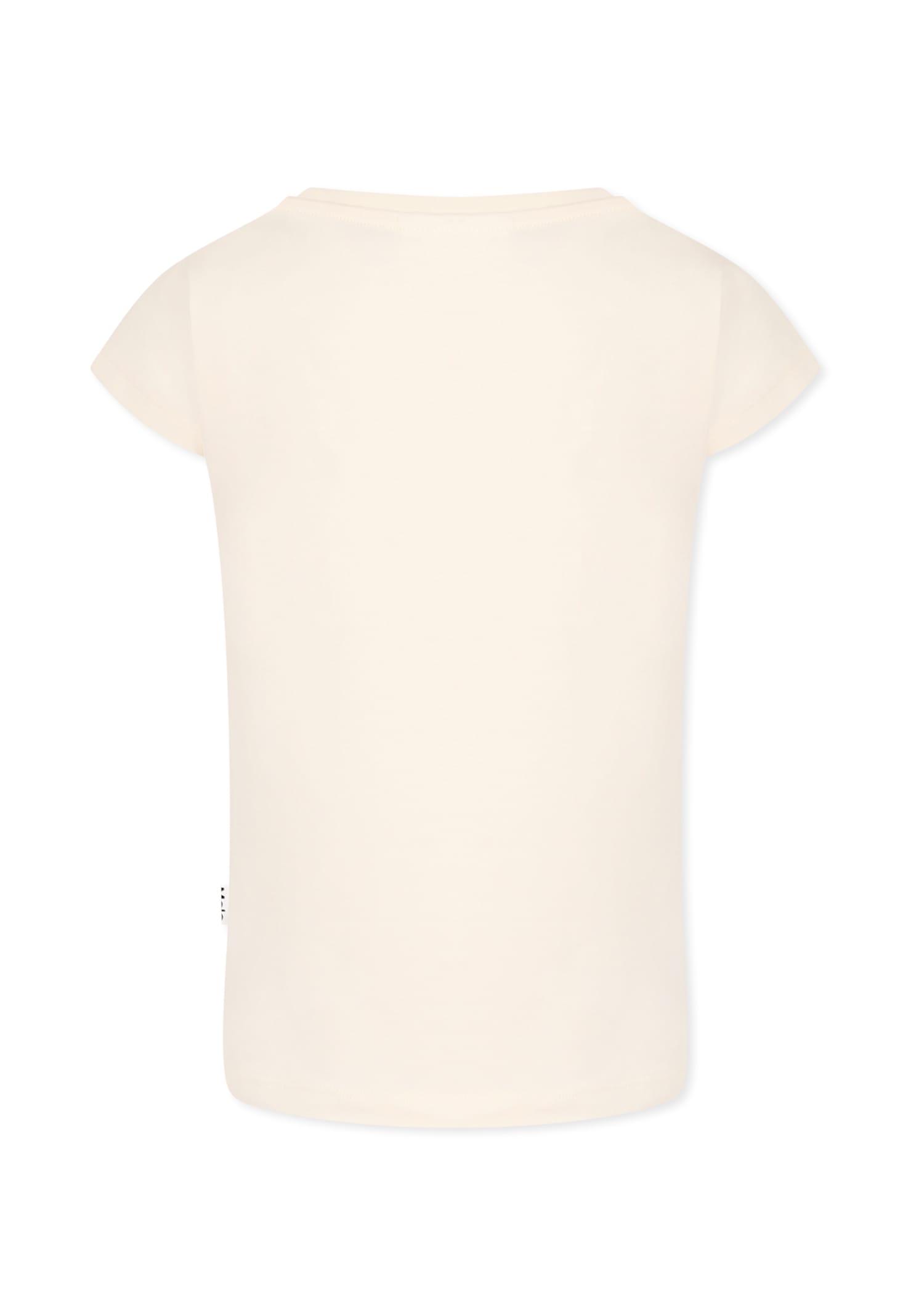 Molo Multicolor T-shirt For Girl With Dolphin In Multicolor