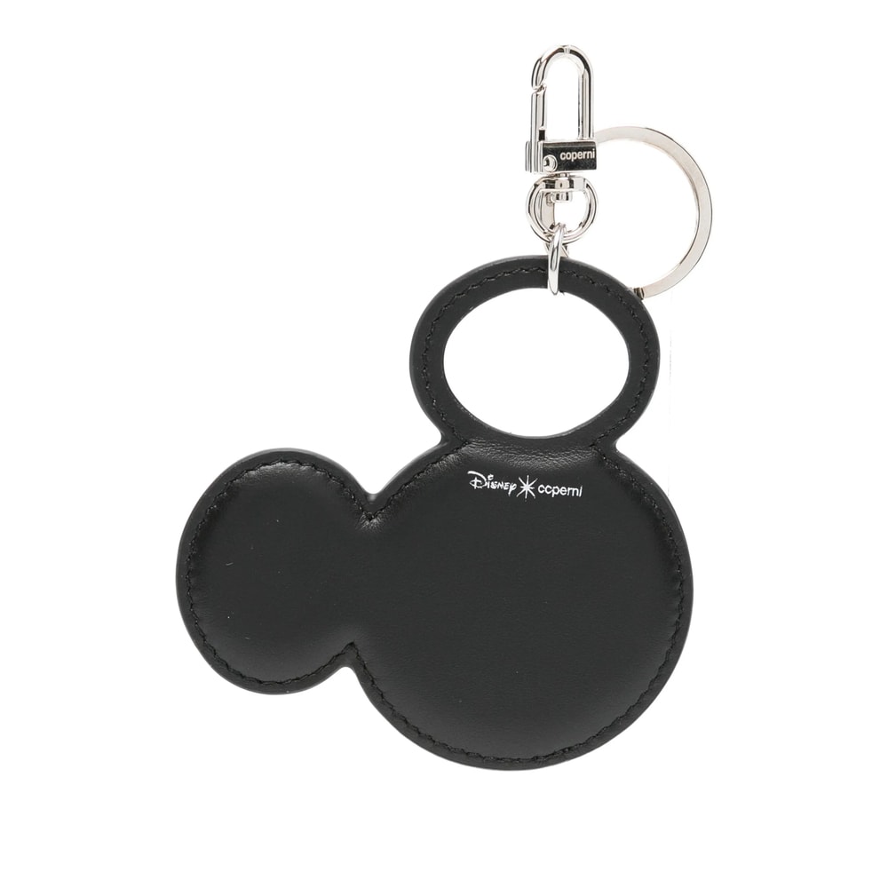 Coperni Black Mickey Charm Keychain In Black